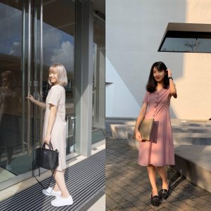 KR法式上班中長裙