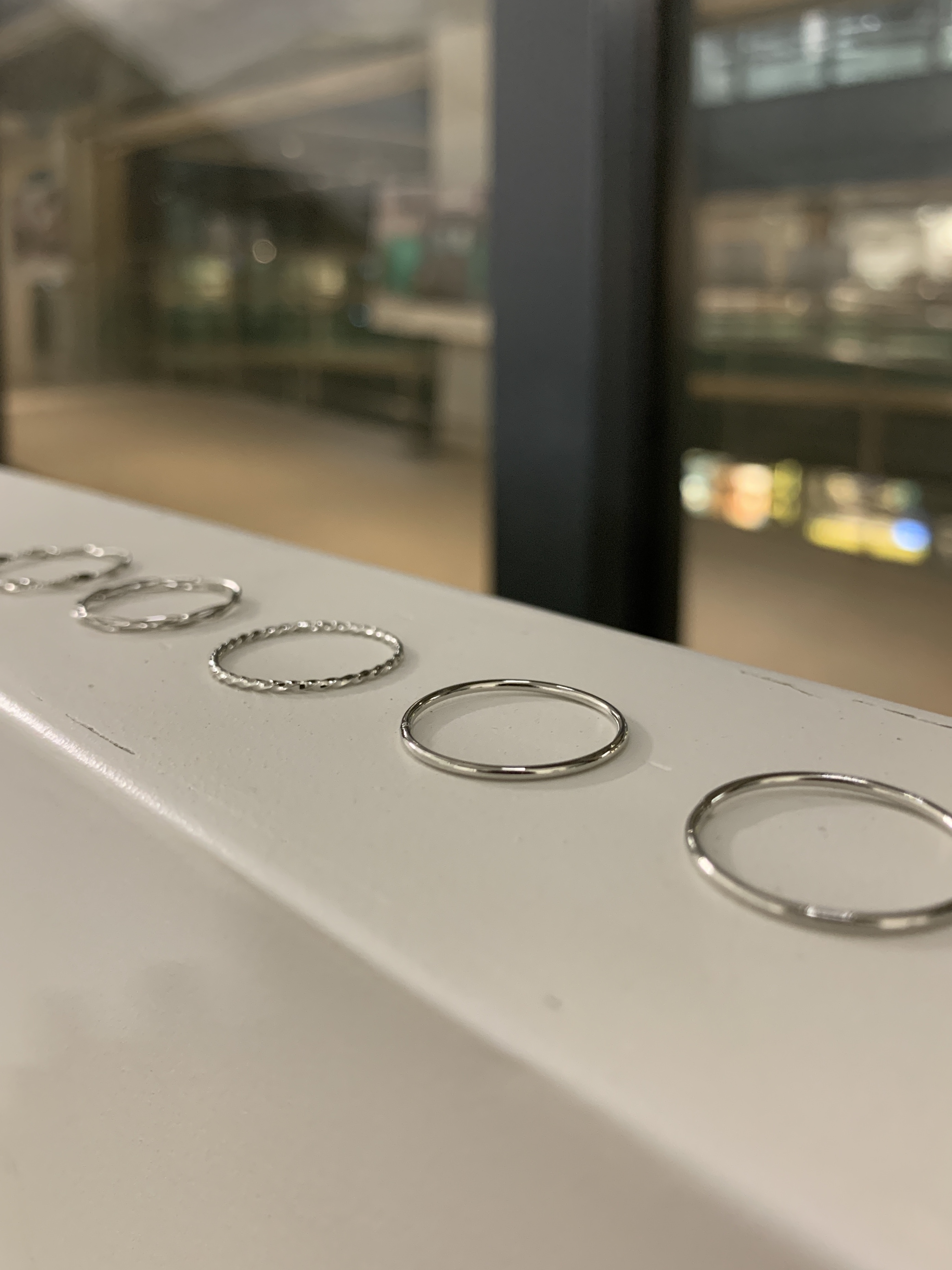 戒指套裝♡ 相異造型圓形戒指5入set (單買包平郵)