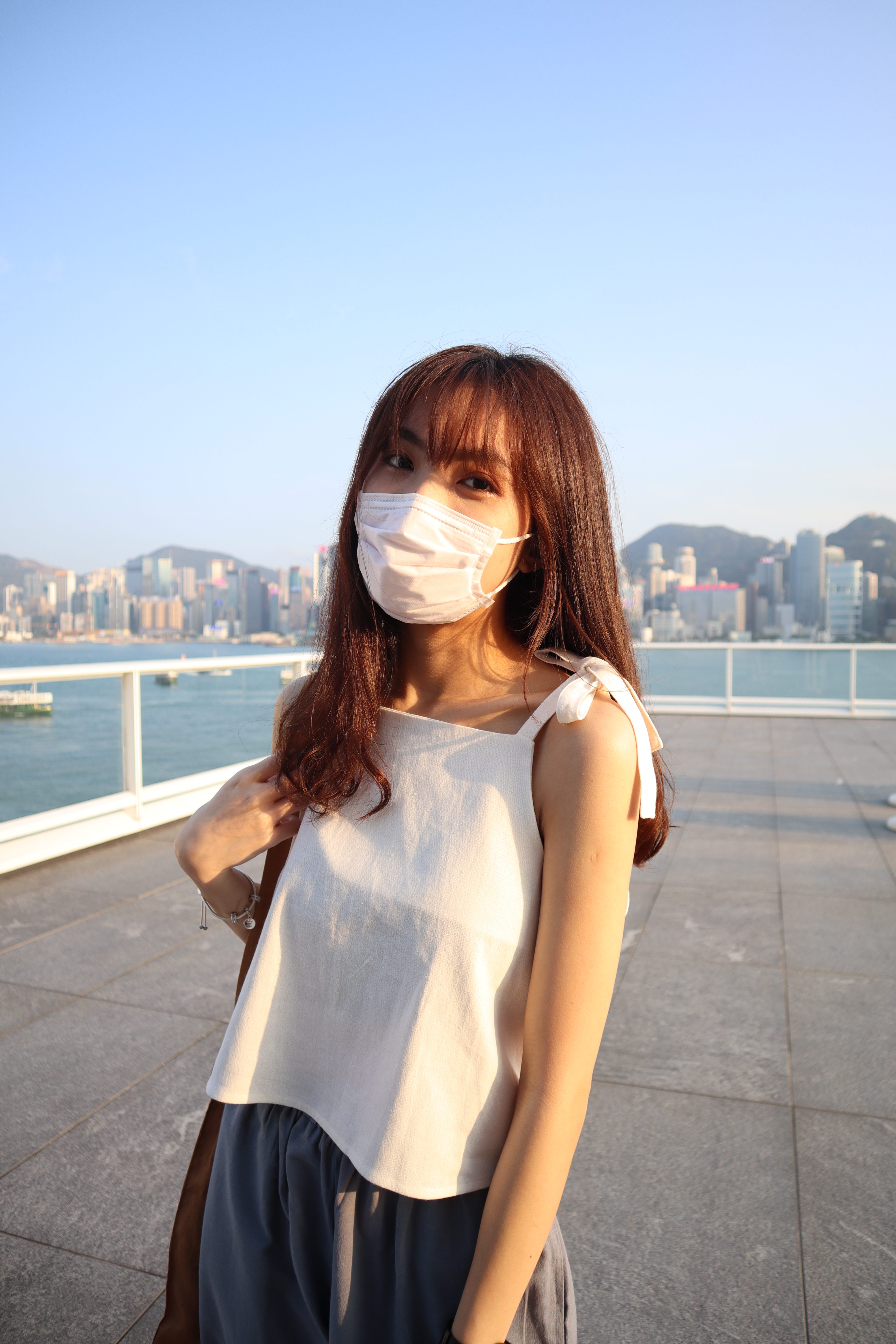 棉麻肩上綁帶背心♡ 4色入!