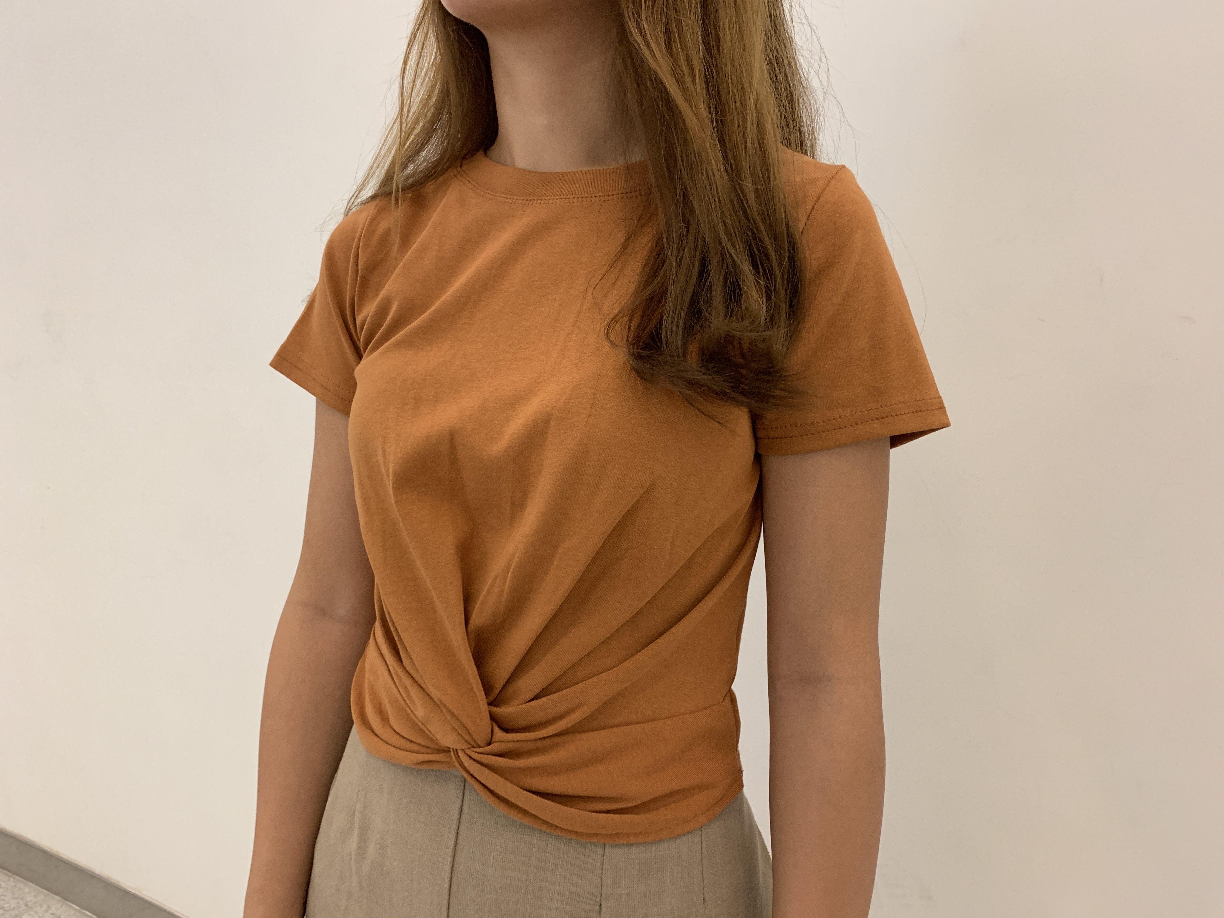 100%Cotton♡ 鈕結短身上衣