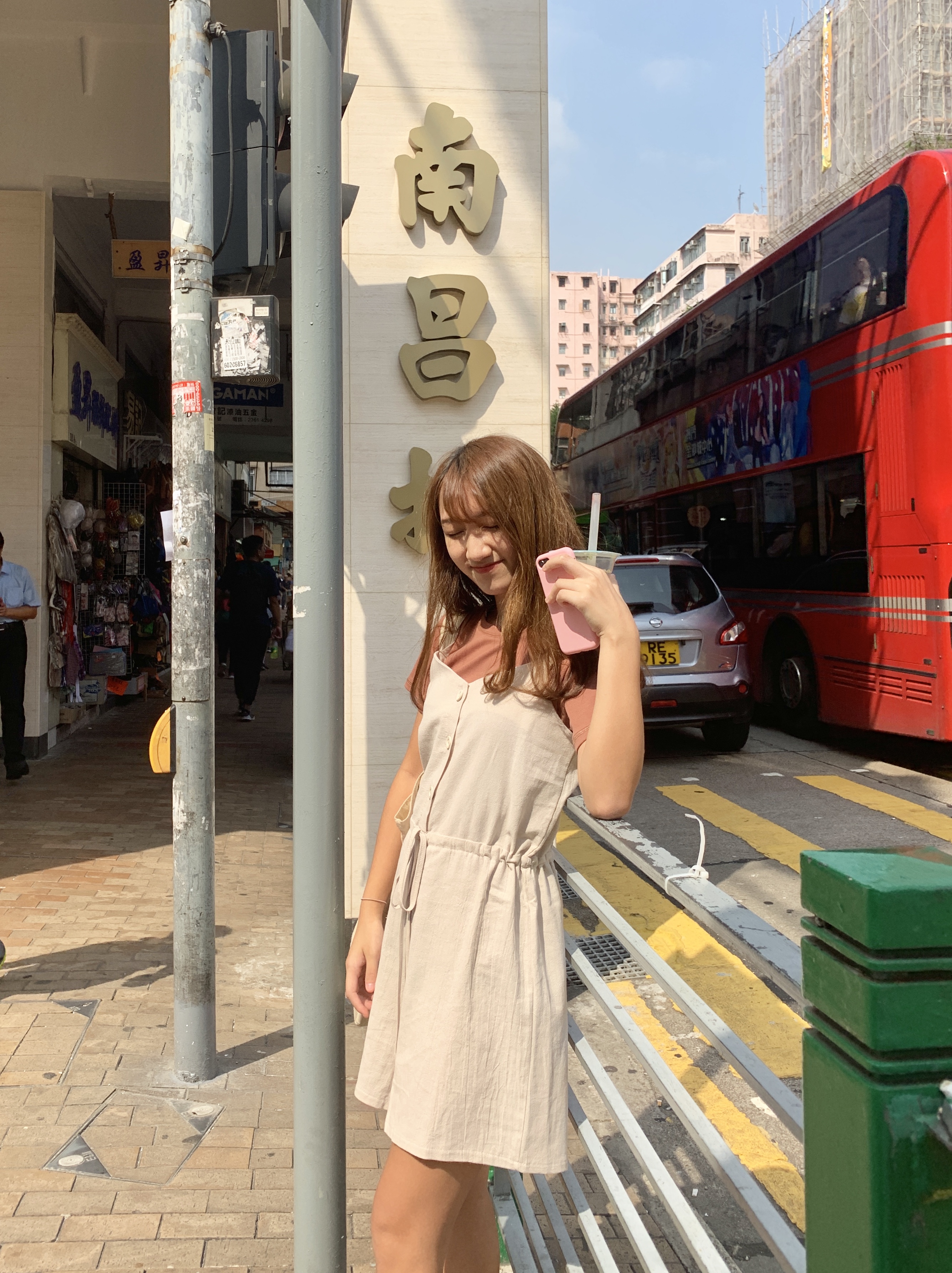 棉麻吊帶連身褲 3色入