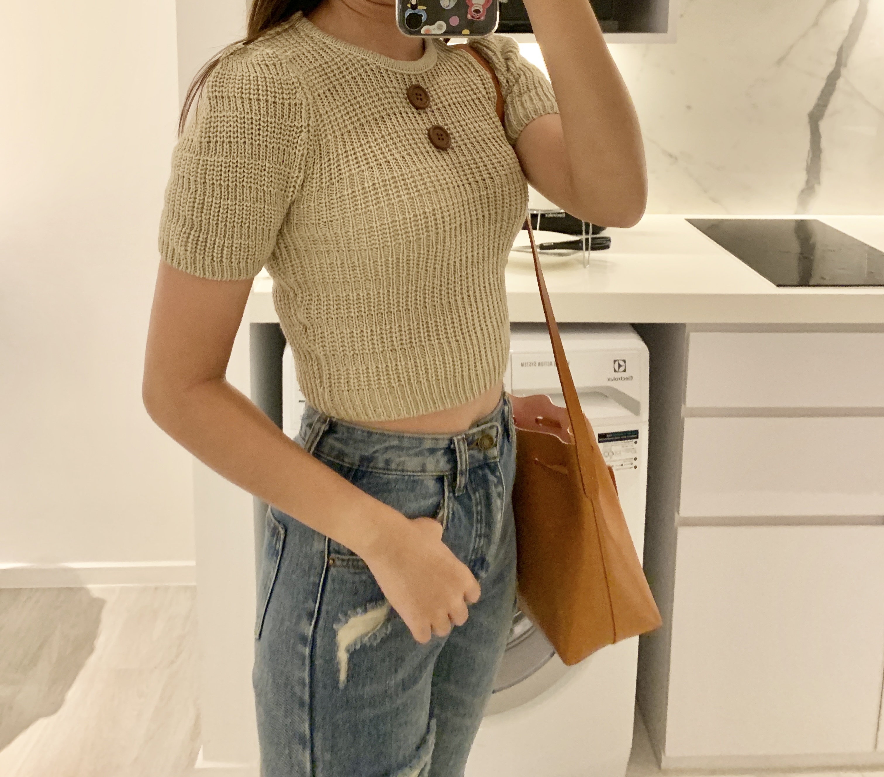 針織小性感短身上衣