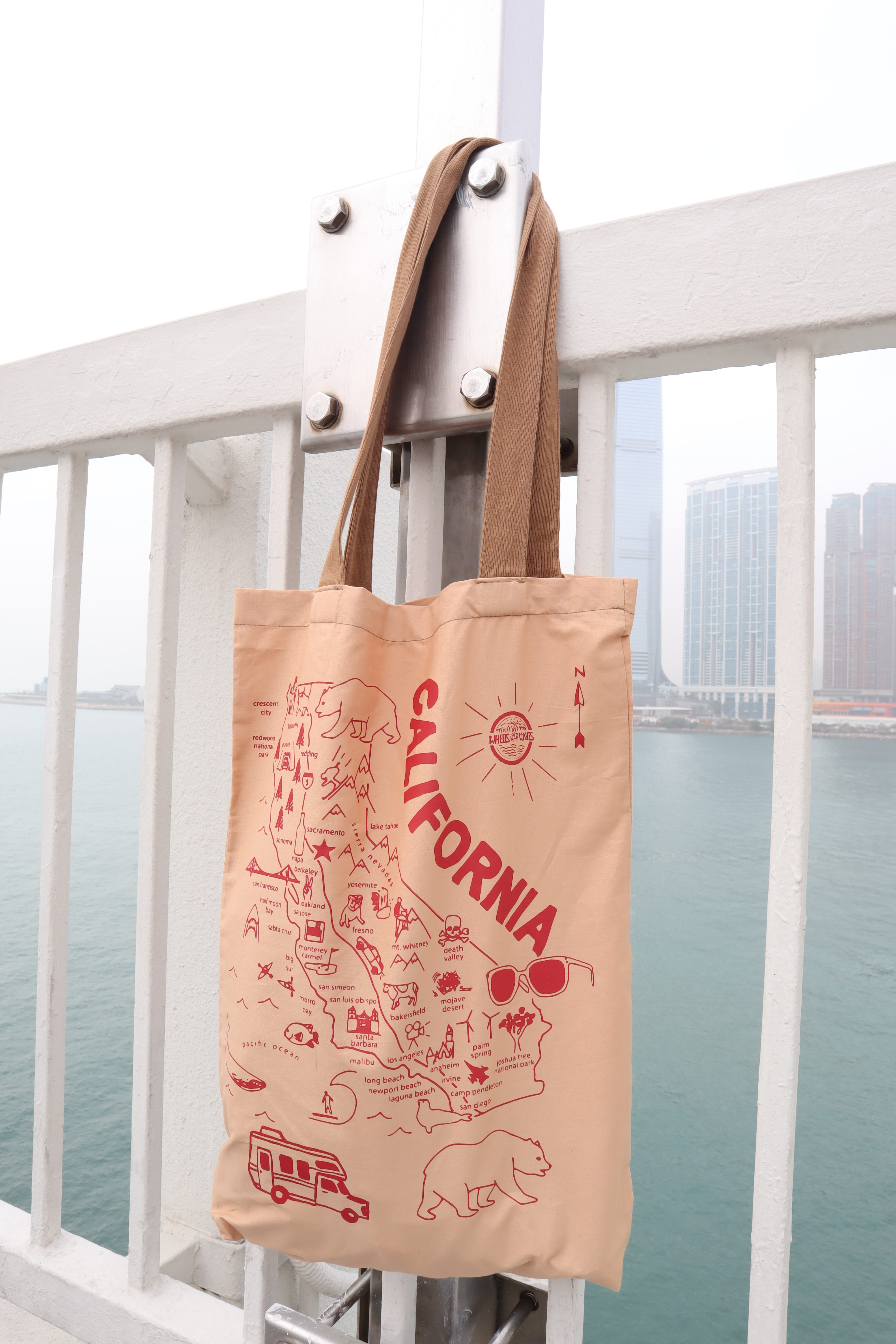 加州地理大熊QQ布袋