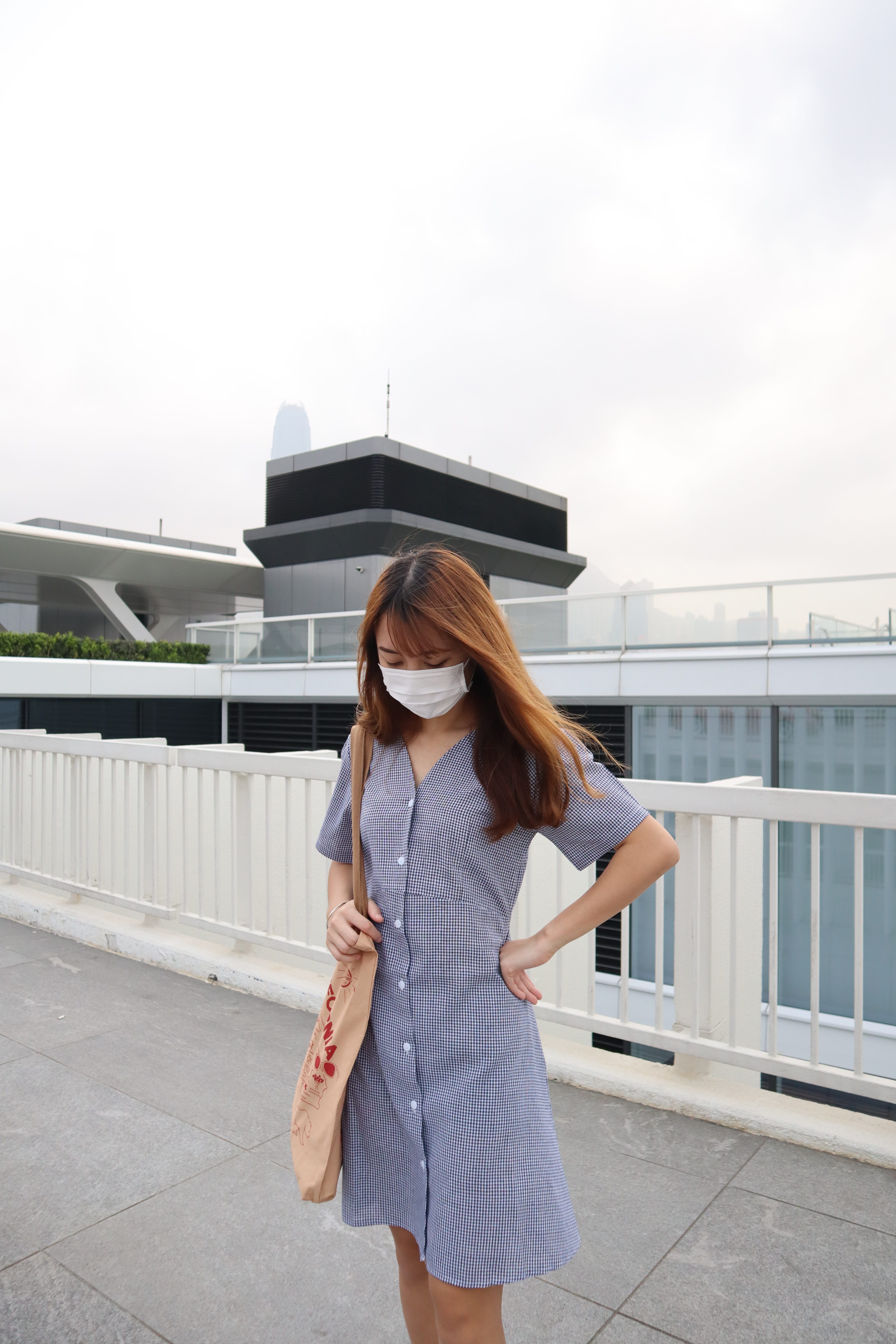 必入! 小清新格紋束腰OPS