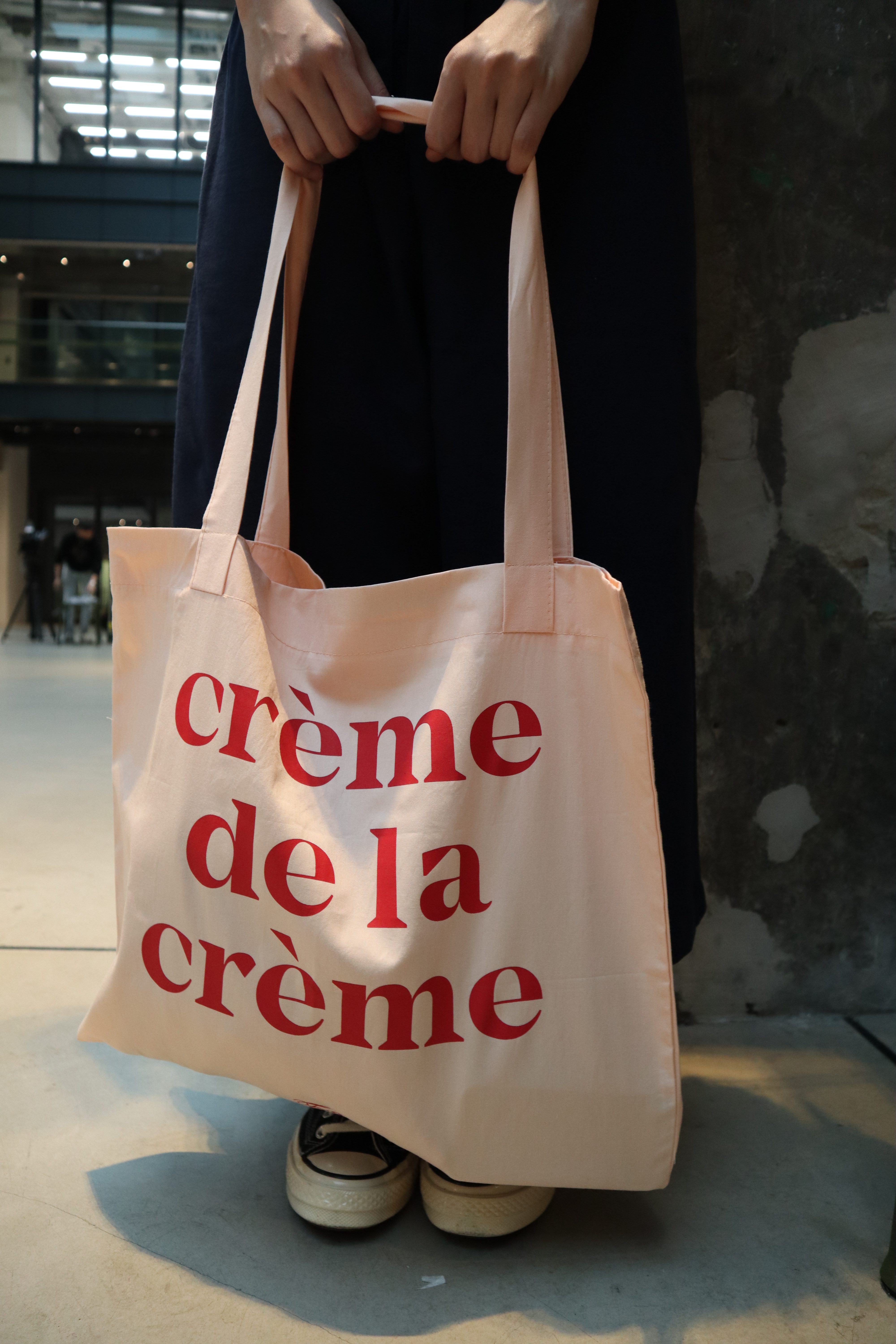 韓妞必備簡約布袋♡ 粉紅色