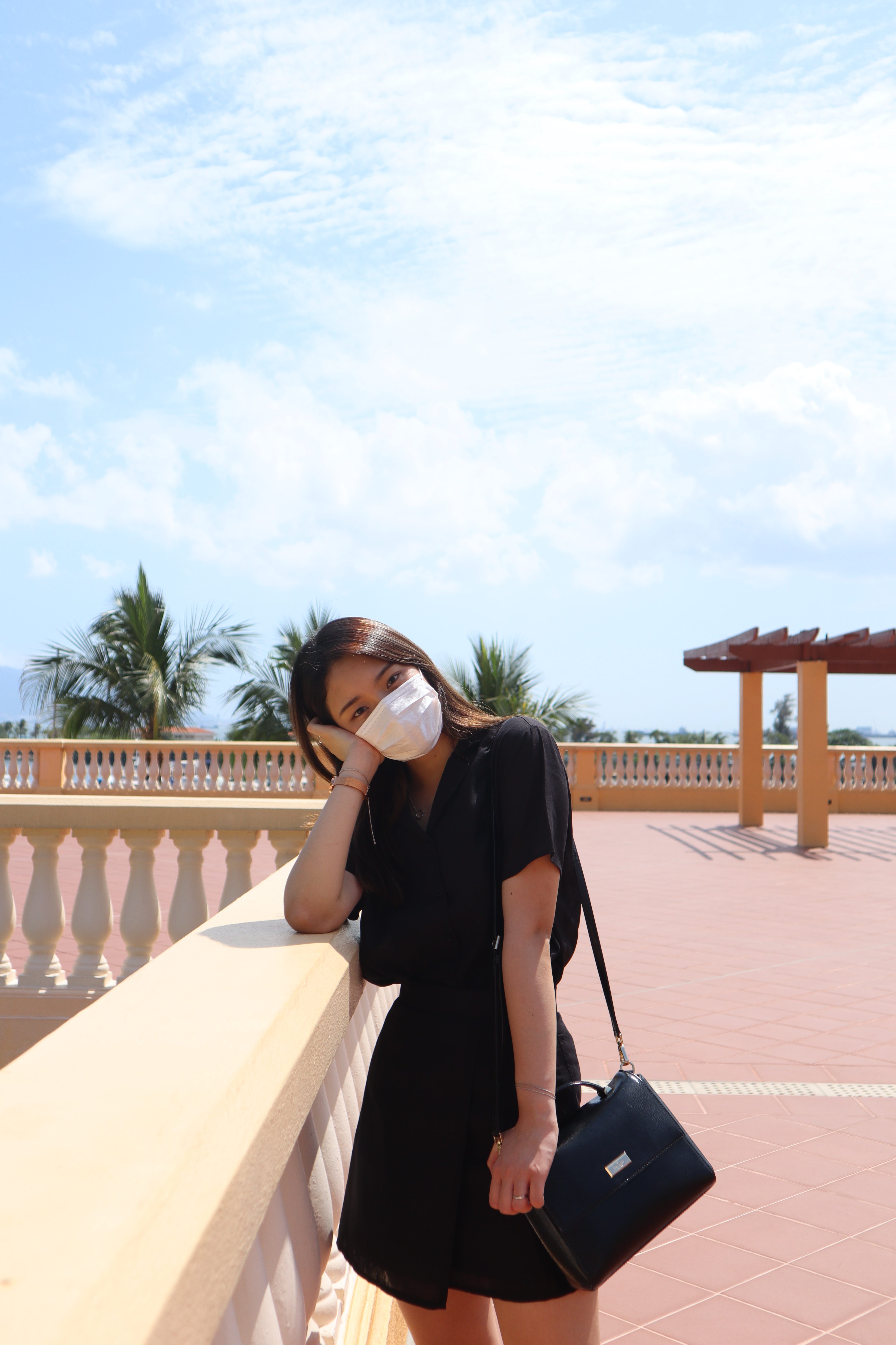 套裝♡ 棉麻恤衫＋A字半橡筋短裙