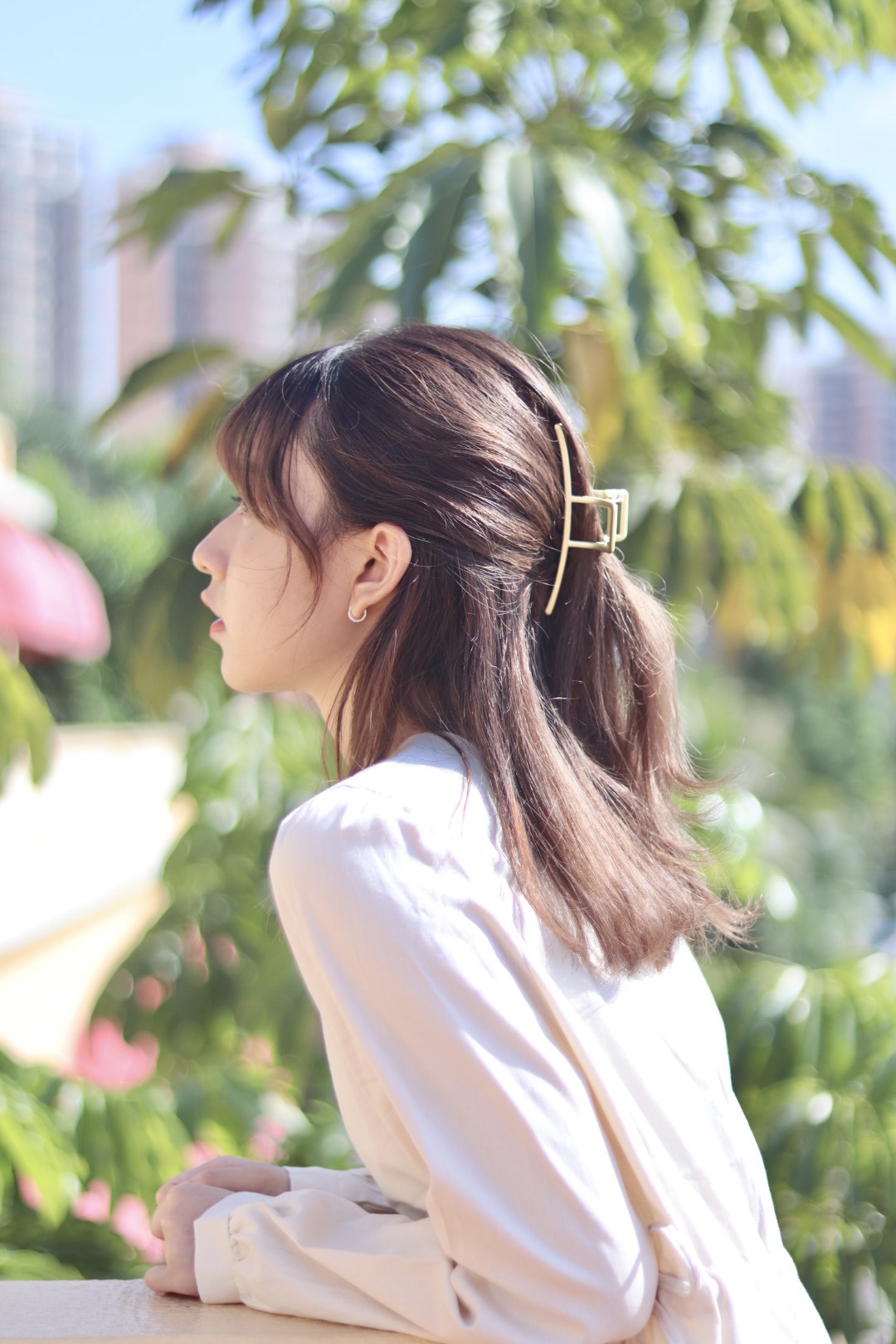 高級感方框金屬鯊魚夾