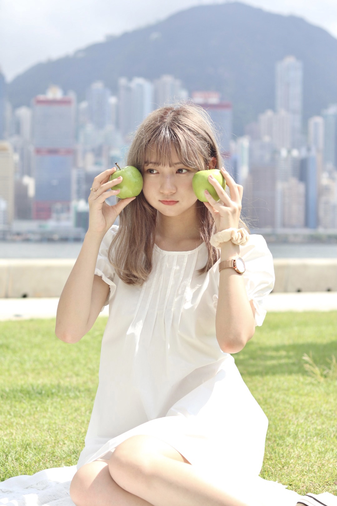 迪士尼公主袖純白OPS