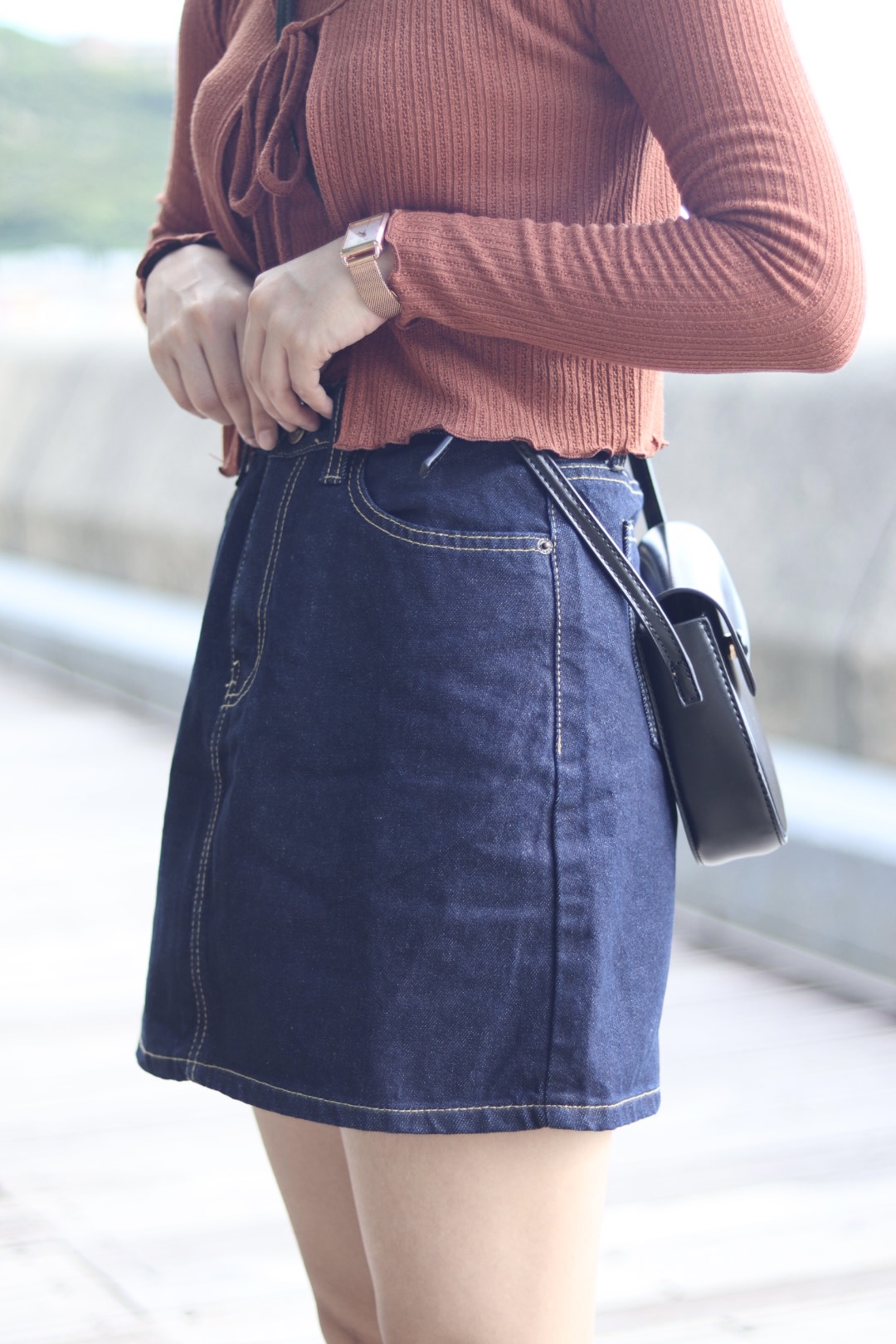 萬年經典款 A-cut半截牛仔短裙