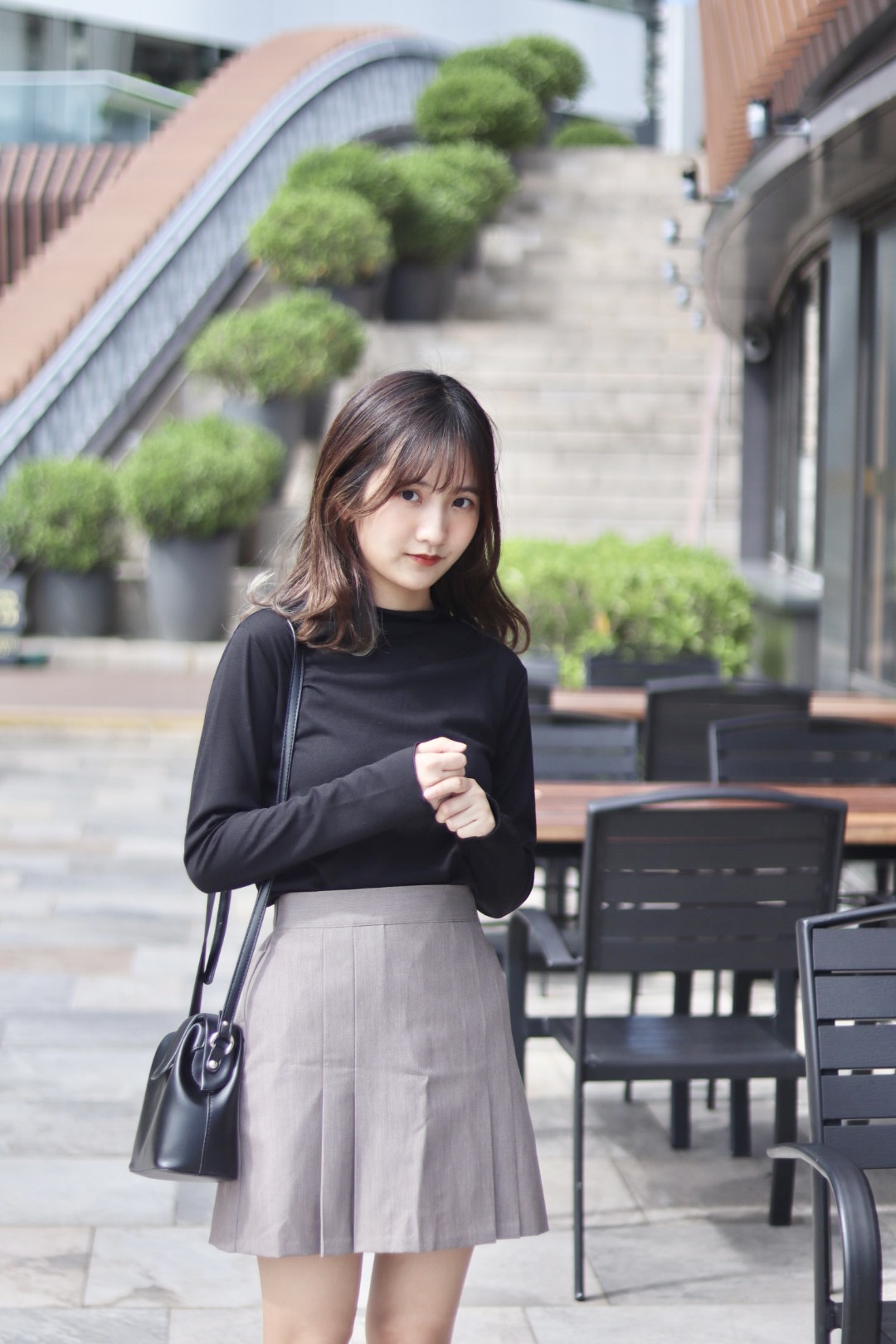 小企領小捲邊基本款上衣 5色入