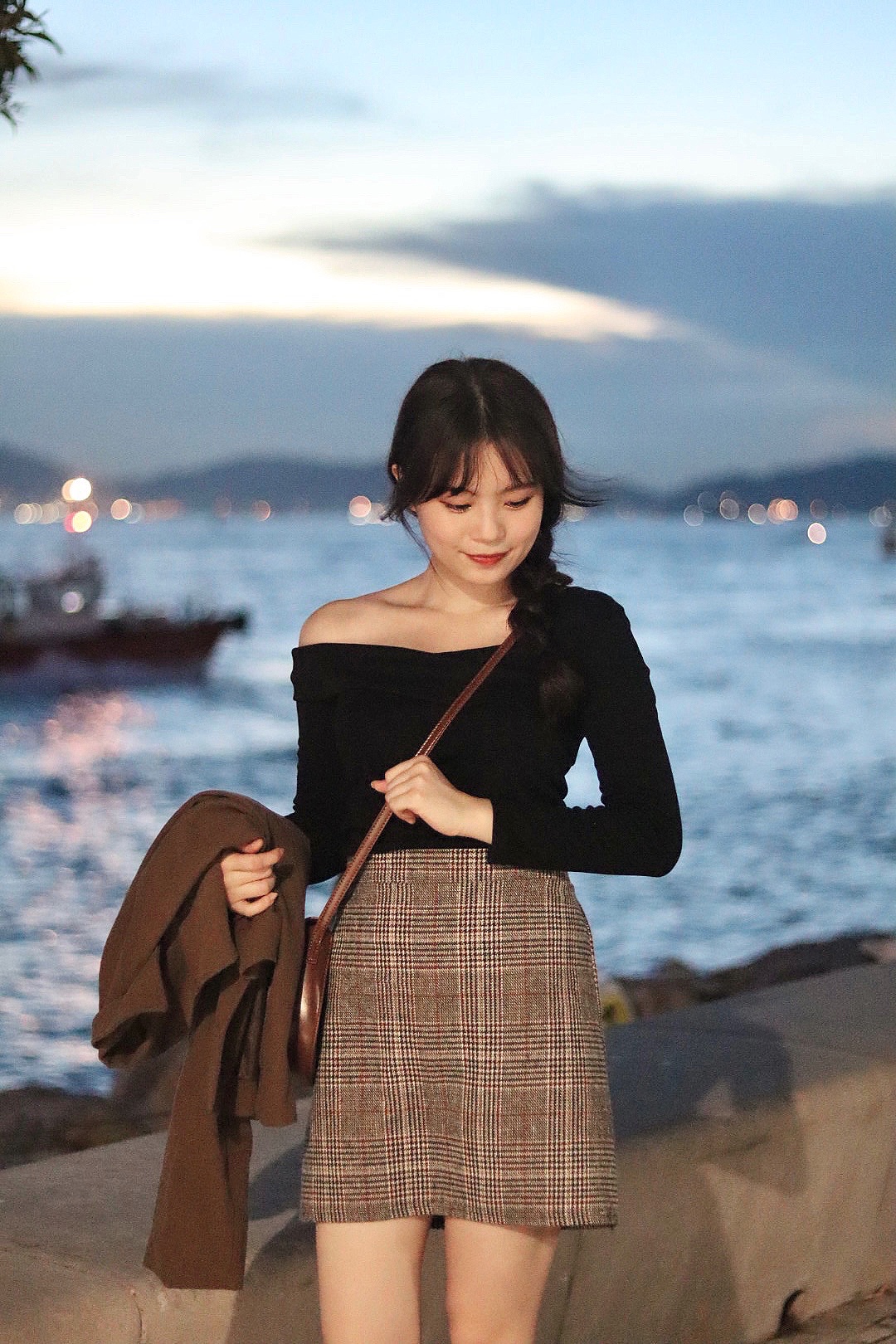 微性感不規則彈力修身上衣 3色入