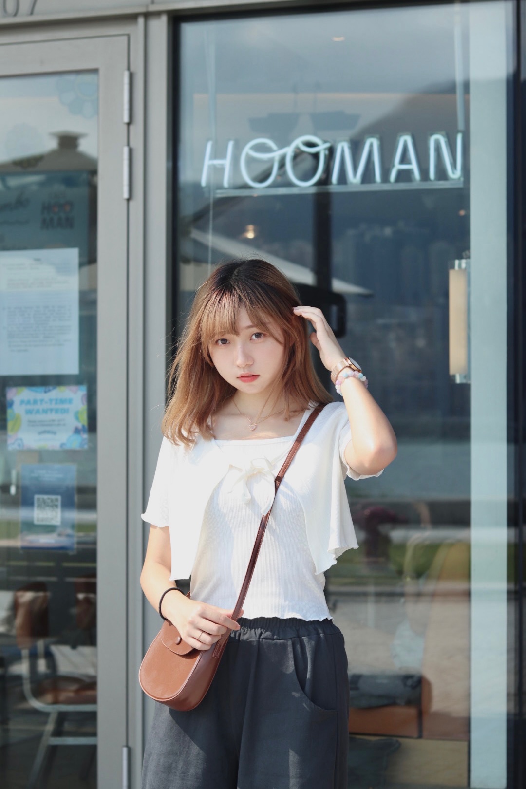 兩件套薄針織短袖上衣 兩色入