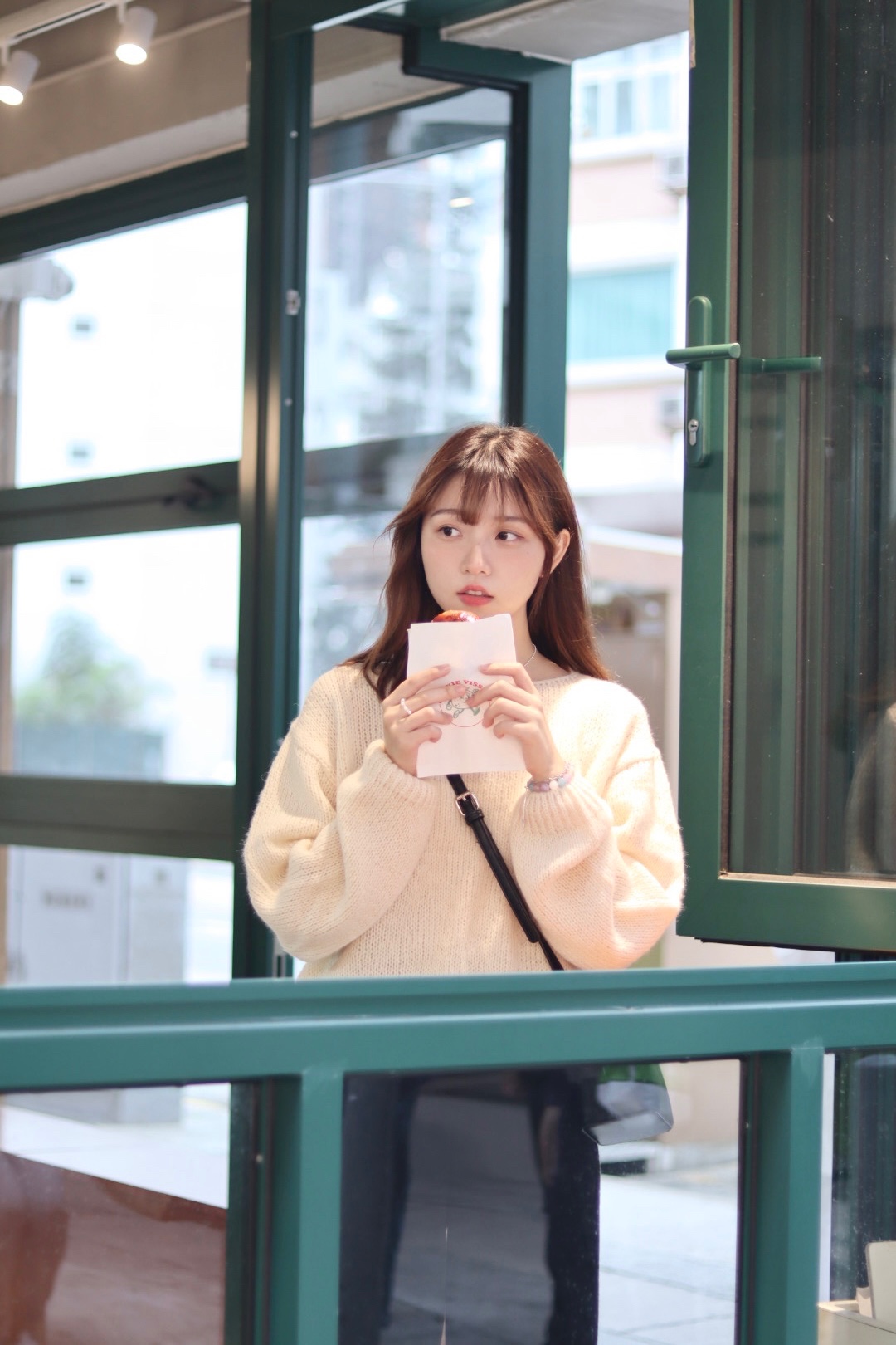 懶慵慵寬鬆隨性休閒針織上衣 兩色入