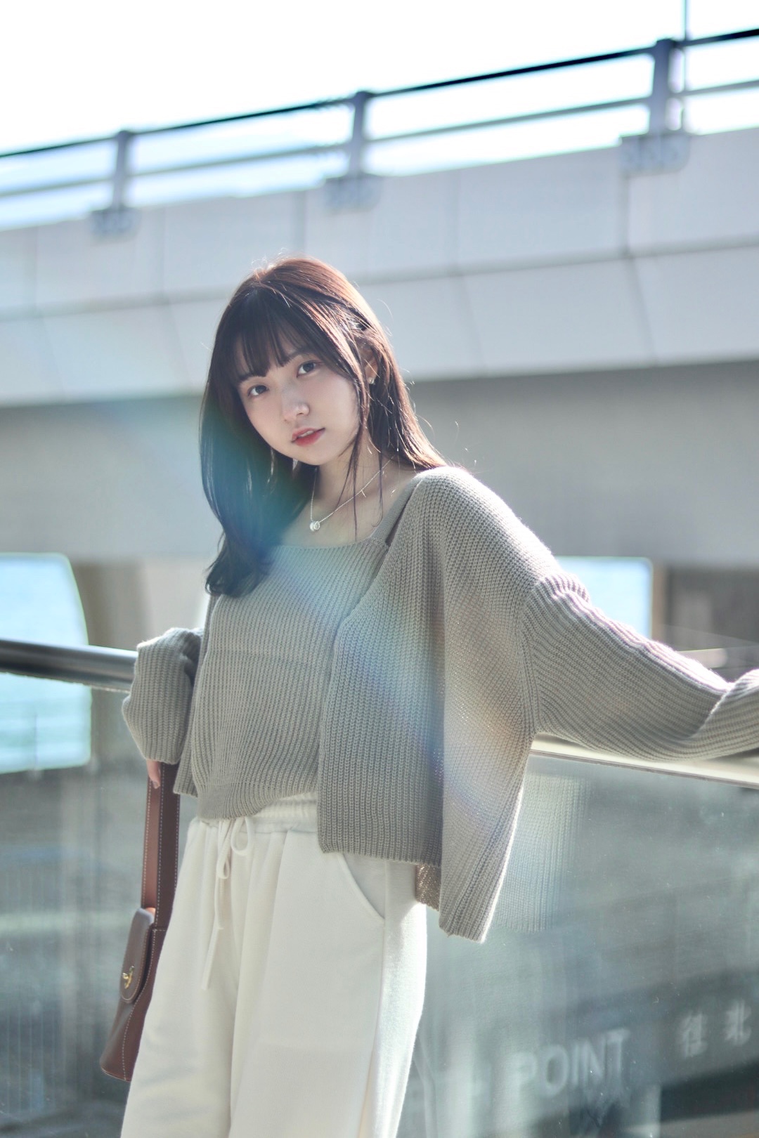 店主自留款 針織背心連無鈕扣落肩外套套裝 3色入