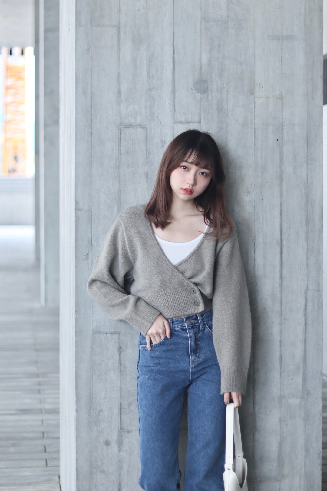 兩種穿法! 最近韓國很流行的2-way小外褡 3色入