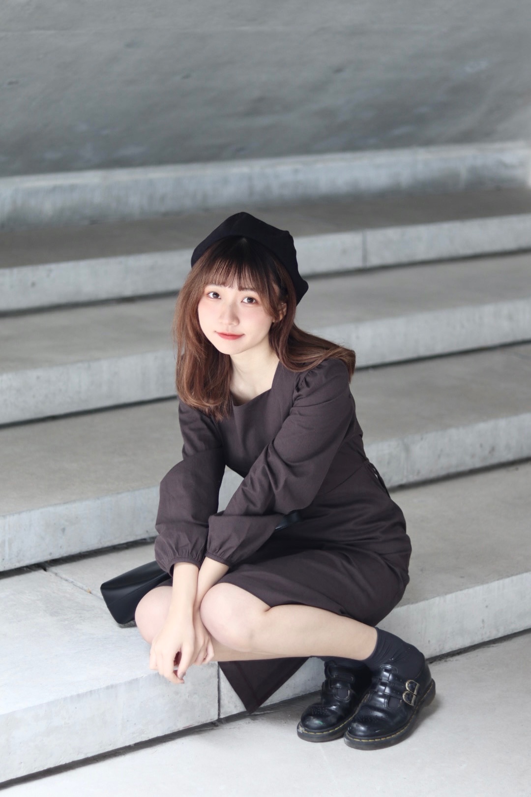 方領純色腰圍綁帶兩色入OPS