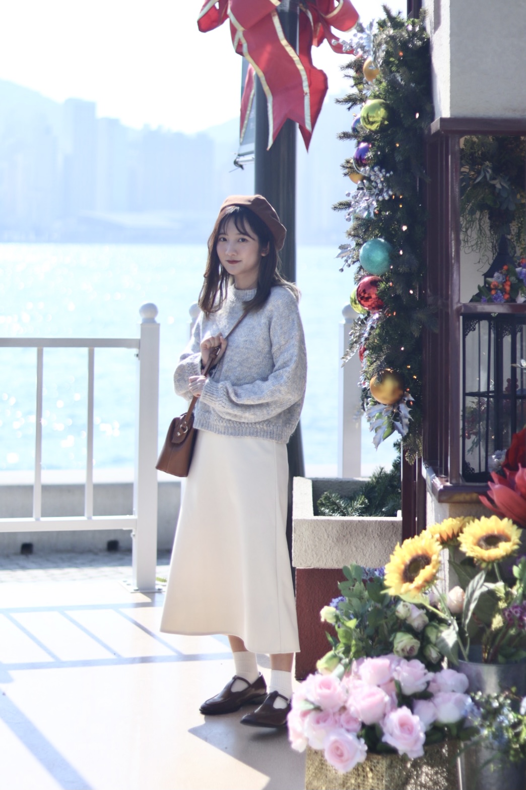 任何高度適合 簡約款拉鏈頭高腰A字半身長裙 三色入