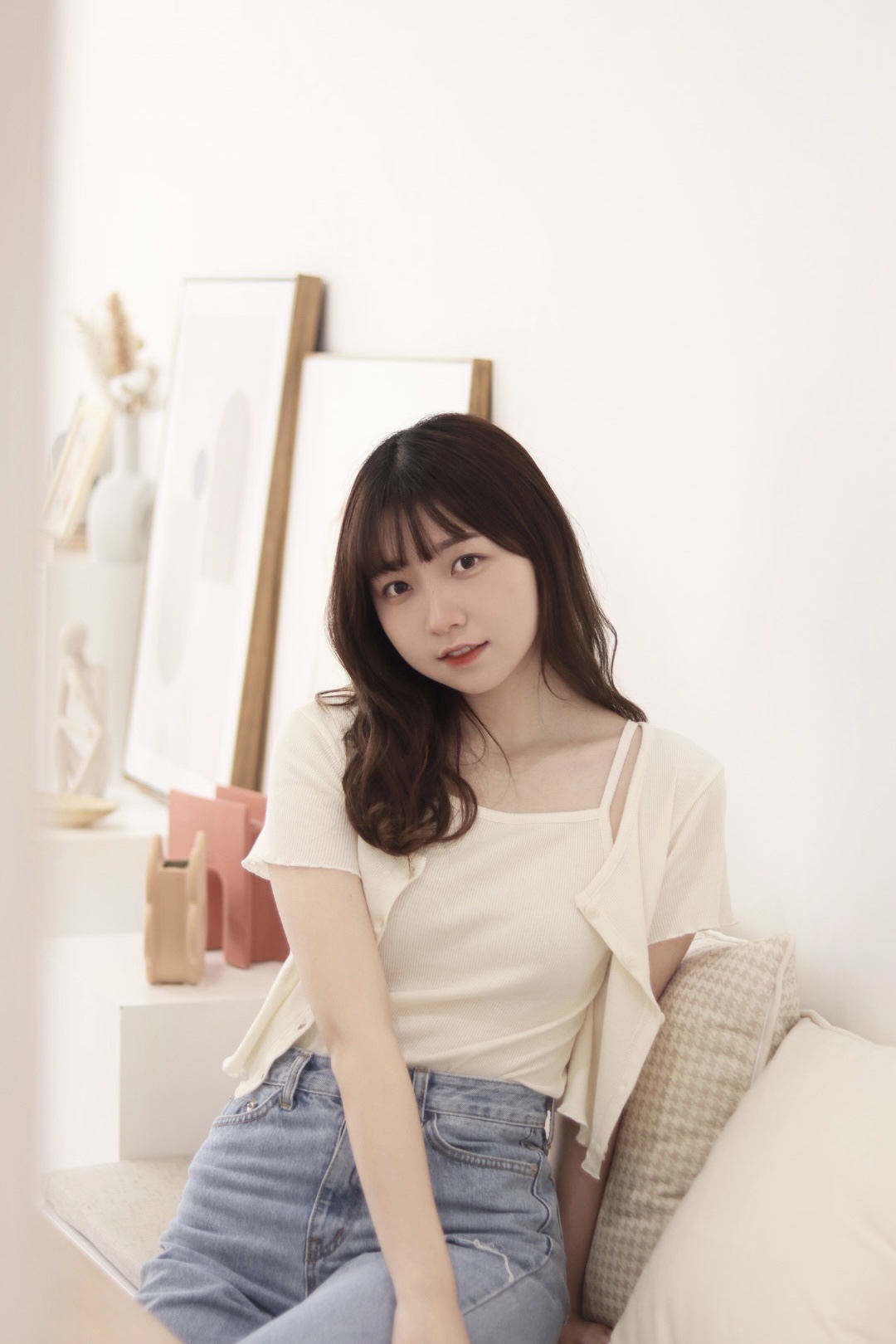 直坑紋小捲邊兩件短袖套裝 新增至5色入