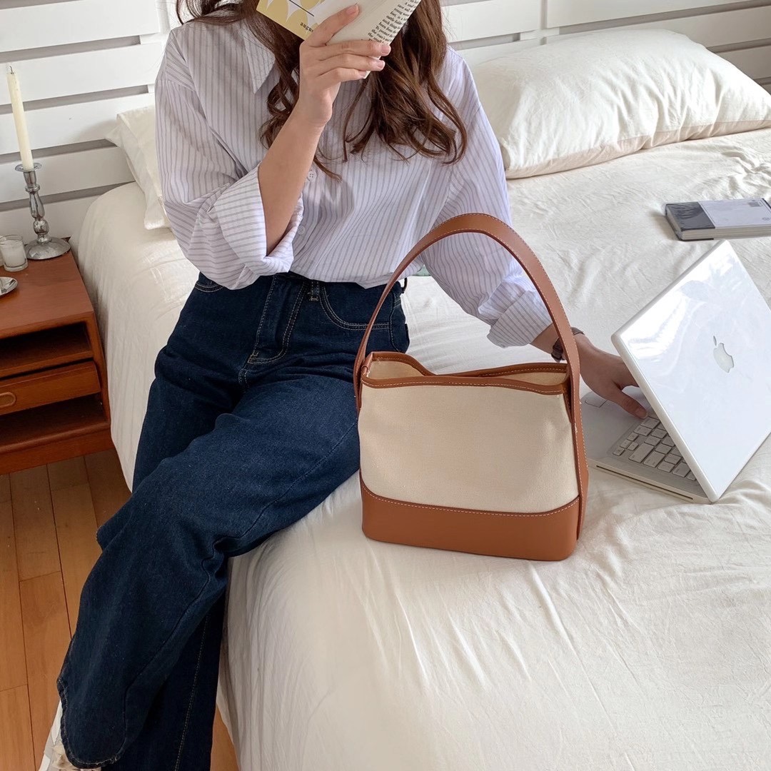 Canvas磁石扣手挽袋