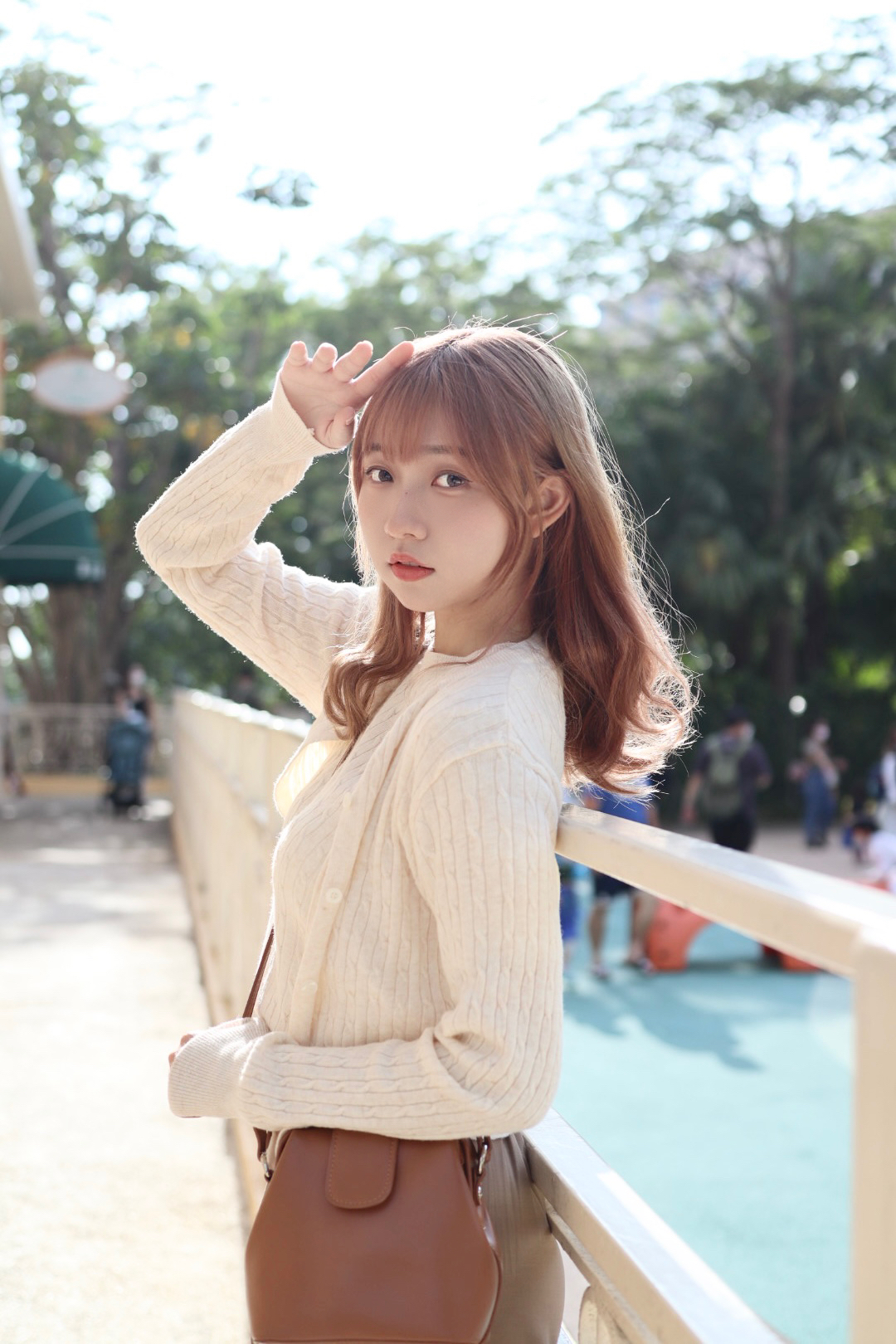 温柔軟棉棉麻花套裝! 圓領Tee及排扣外套 兩色入