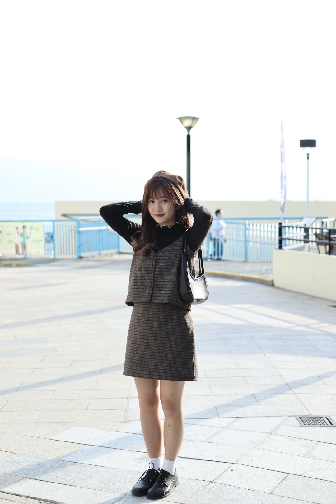 單買 | 英倫復古細格紋半截裙