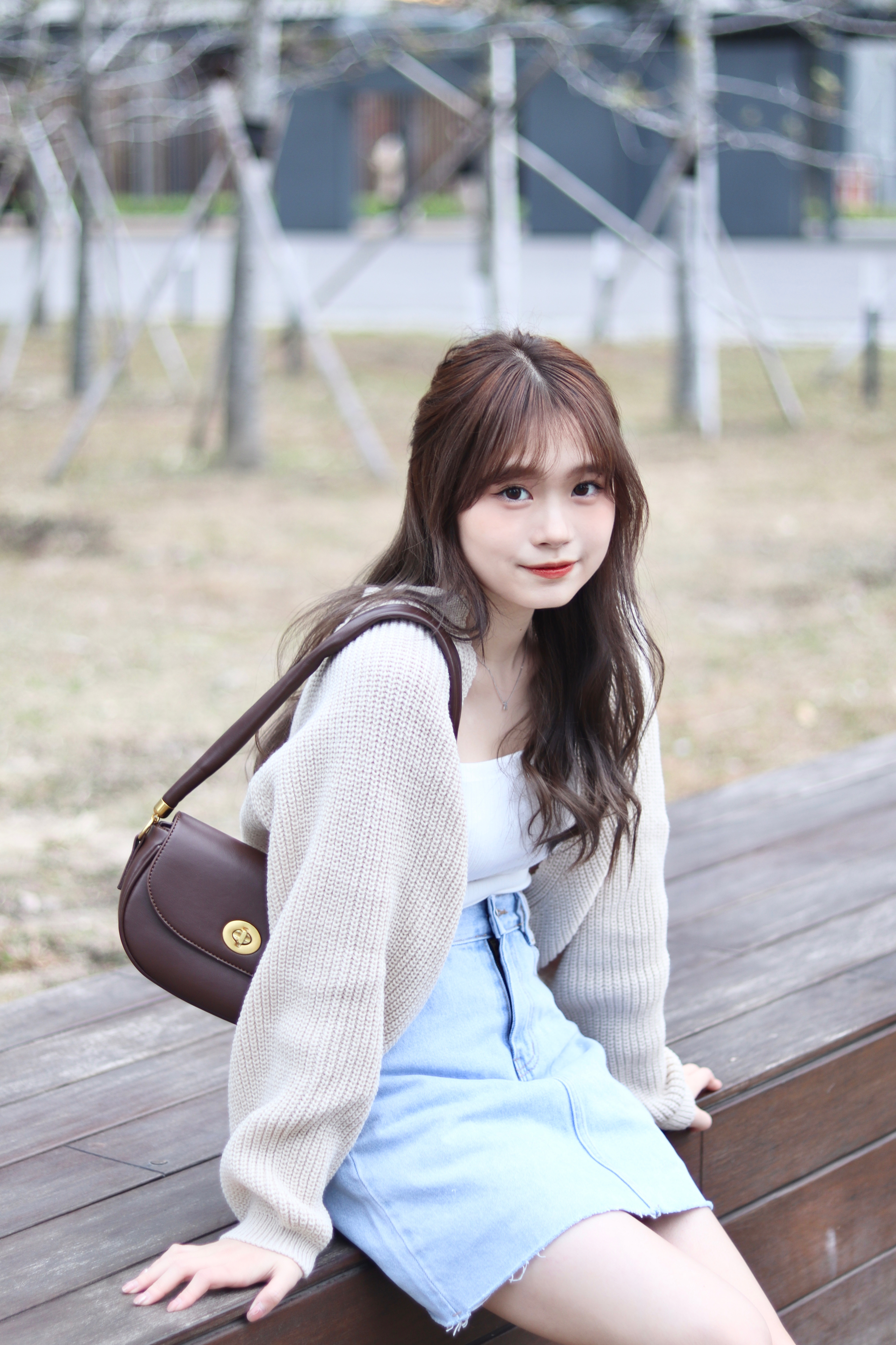 最近流行的短身無鈕扣針織外套 3色入