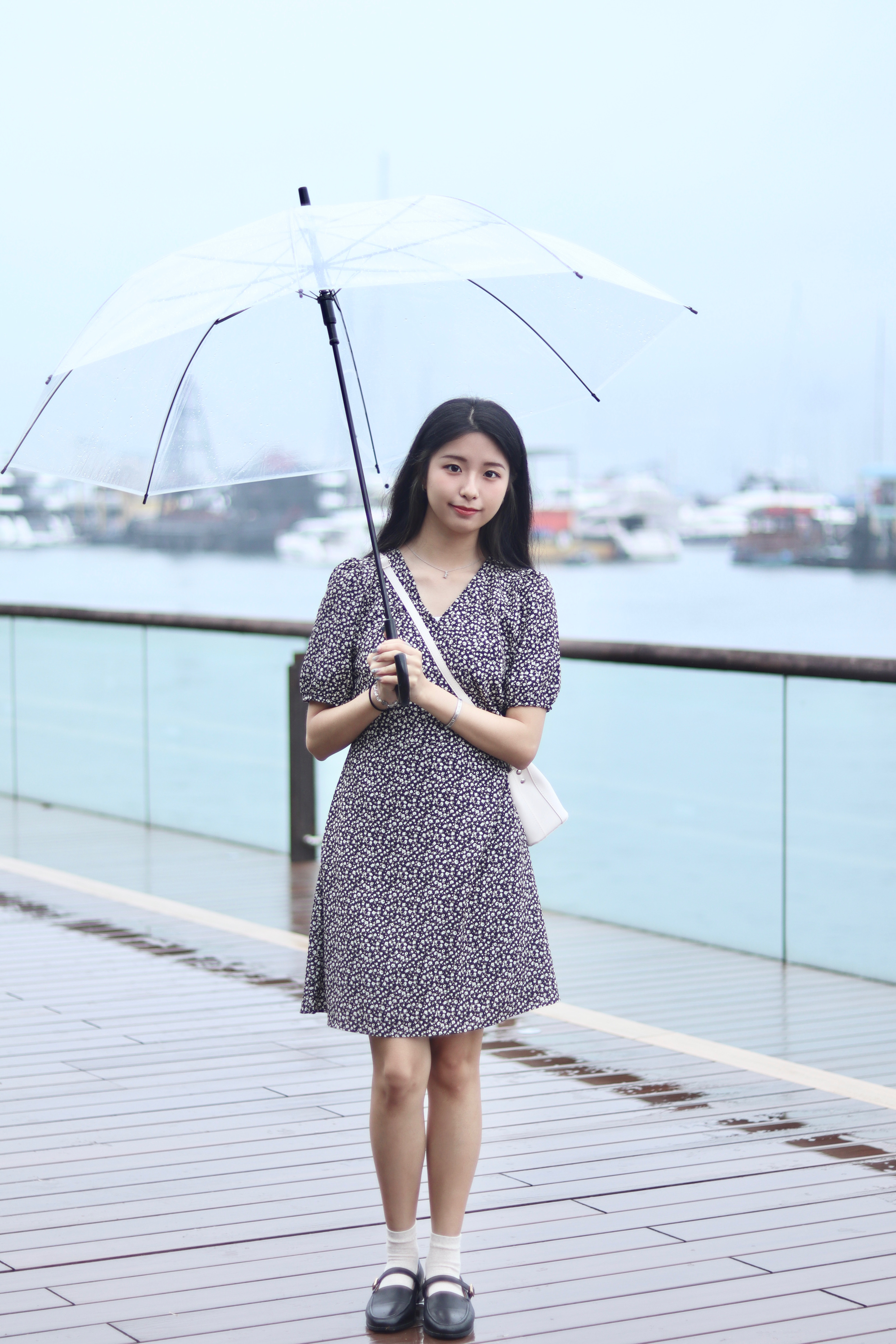 3amstudio.hk | 氣質雪紡V領碎花後束腰短袖OPS