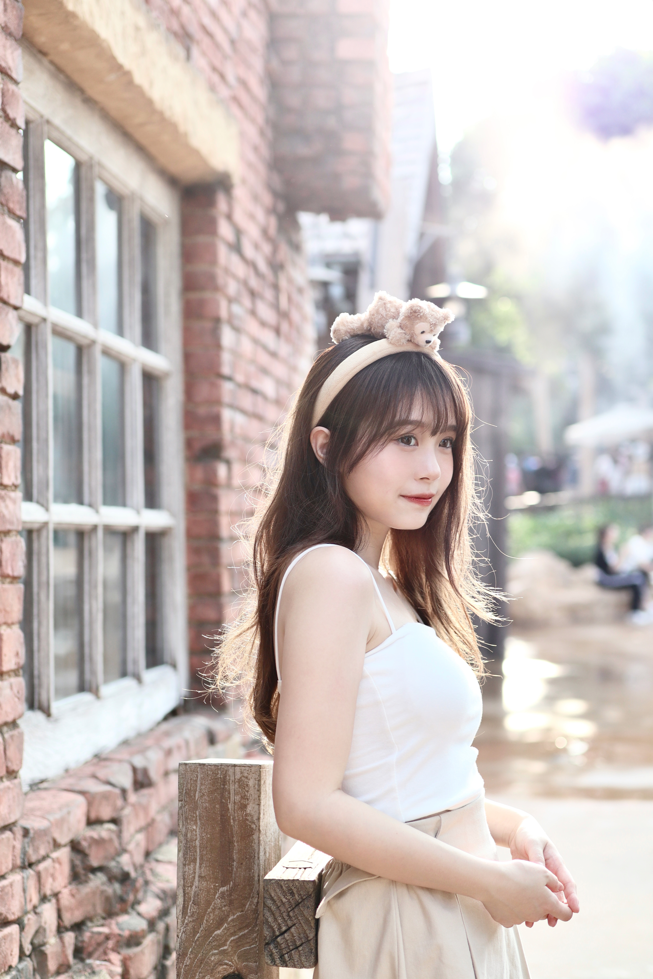 純棉日常款細肩帶連胸墊Bra Top♡ 兩色入