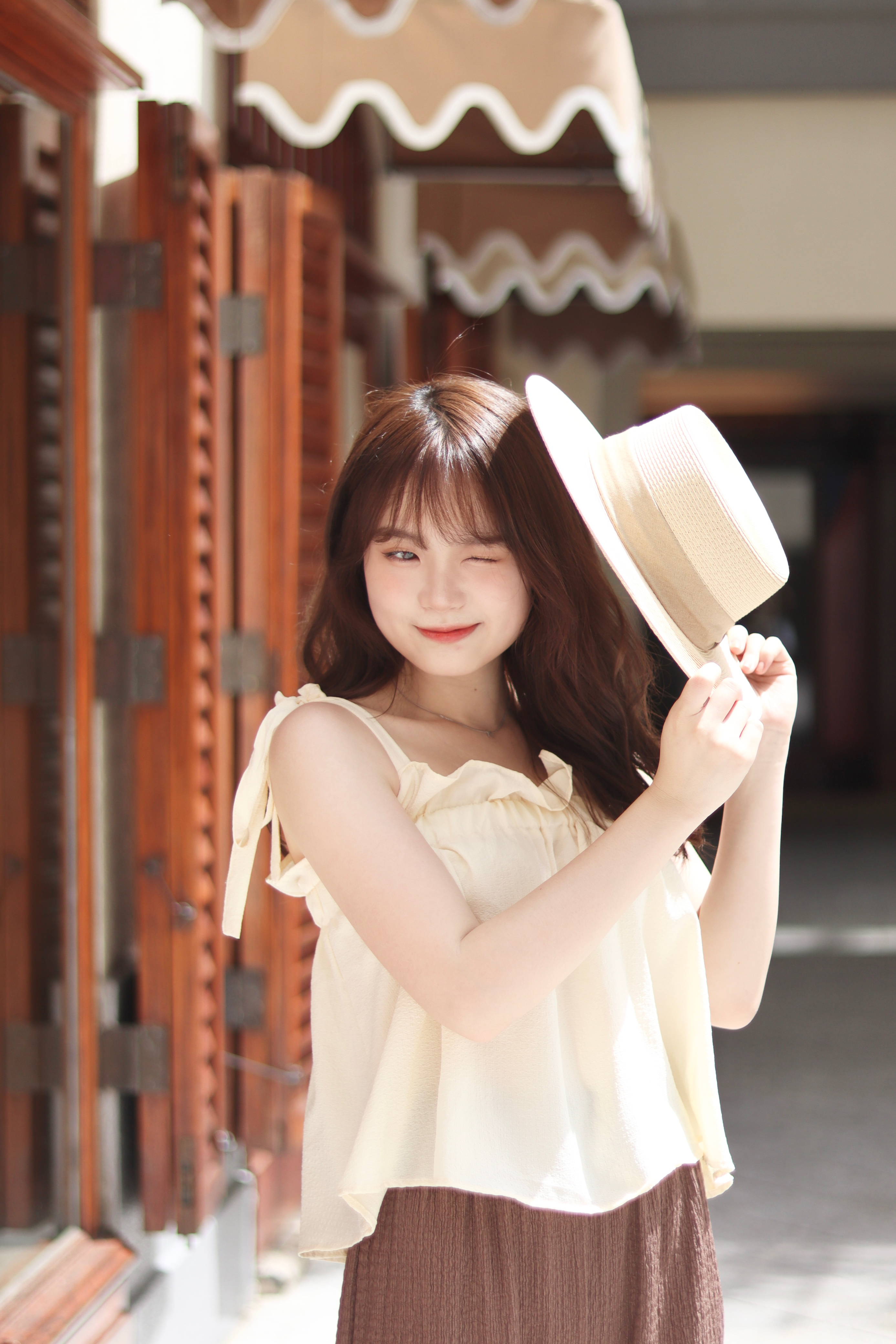 夏日法式藤織大草帽 新增至3色入