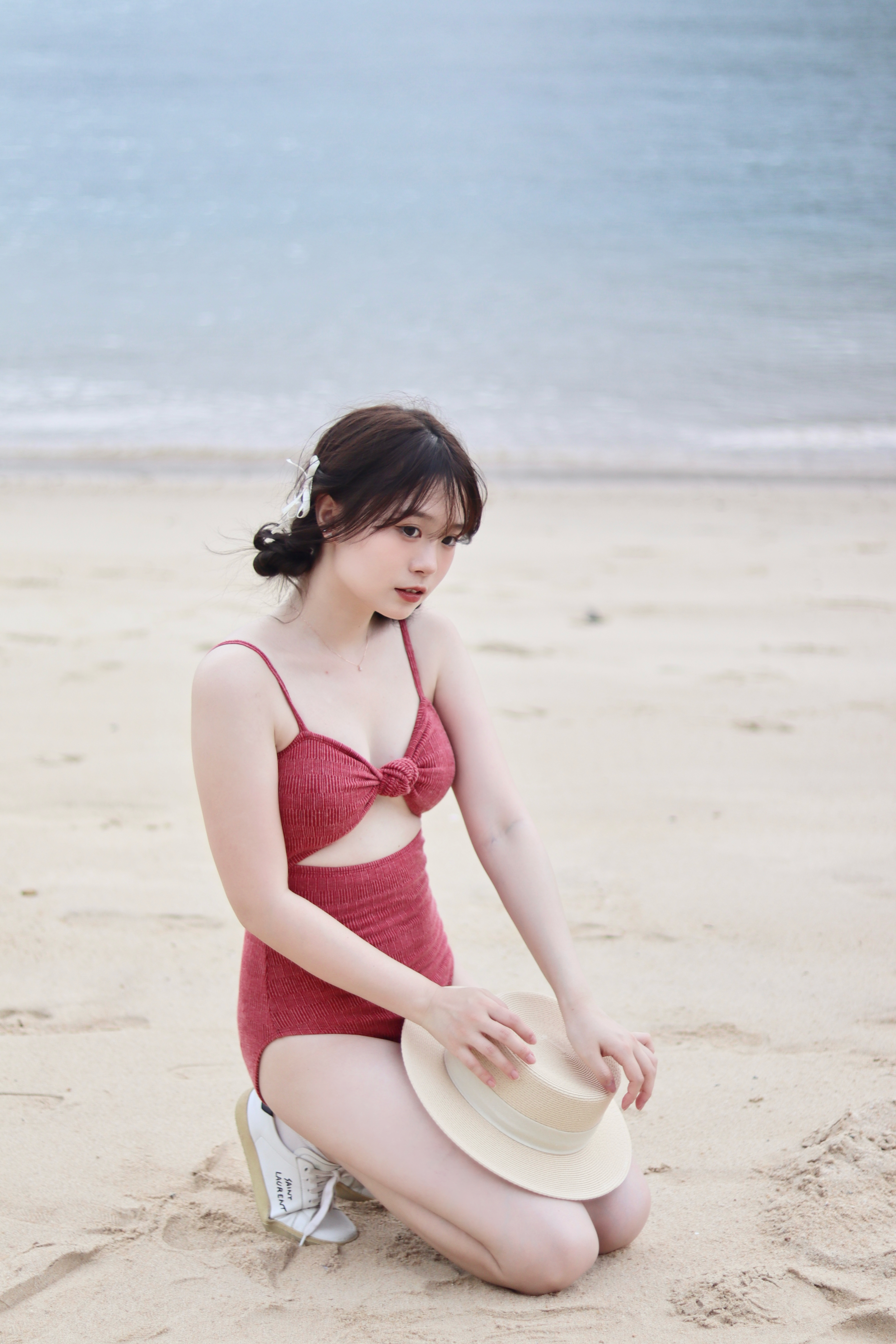吊帶Ribbon Monokini Set 兩色入
