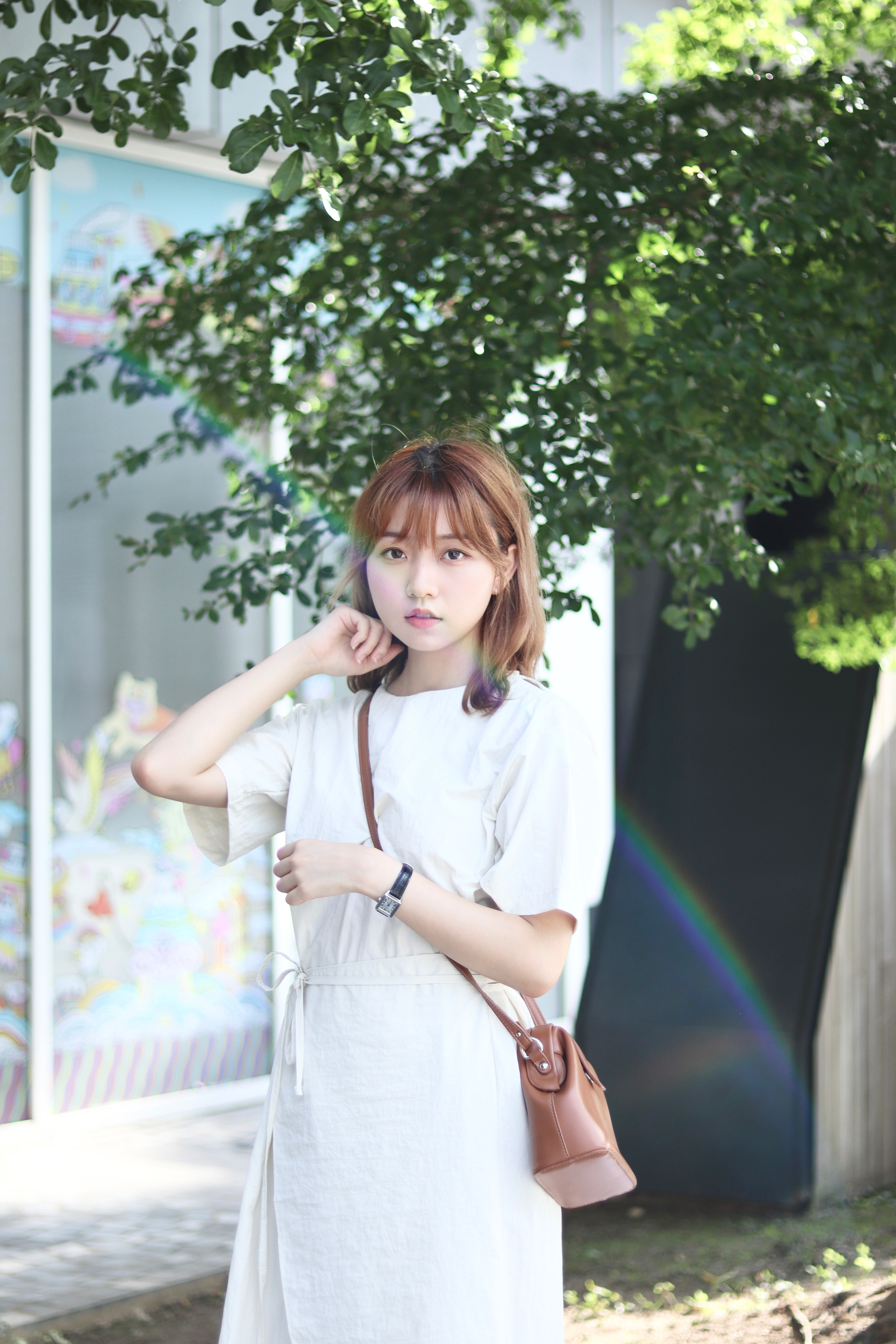 3amstudio.hk | 上班適合! 索索料疊布綁結修腰OPS 兩色入