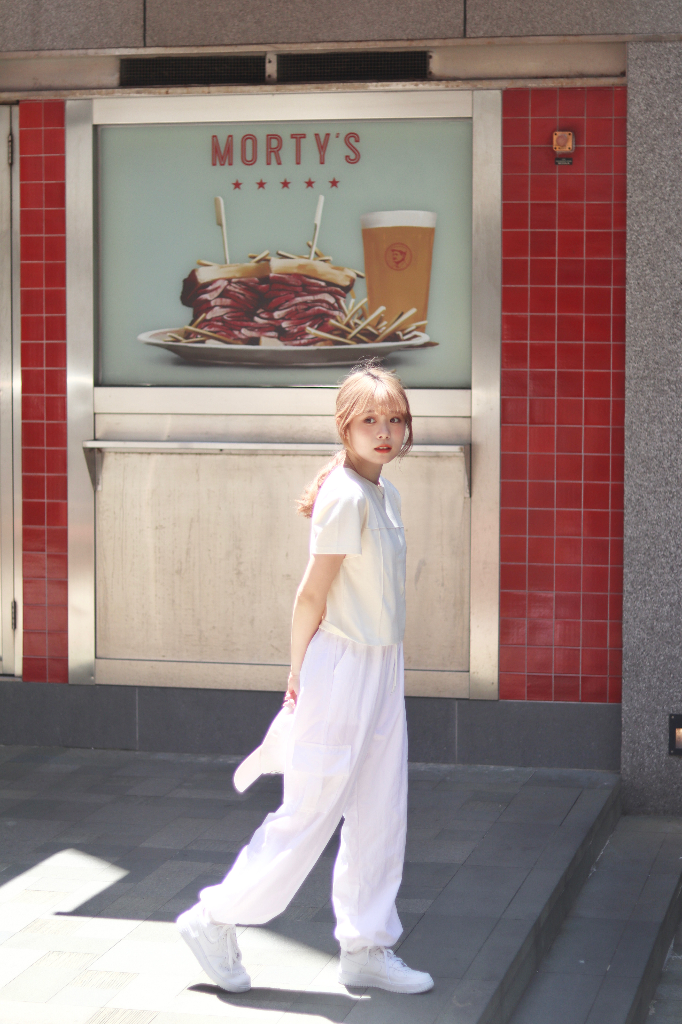 店主自留款! 全橡筋可束腰索索料束腳工裝長褲 新增至4色入