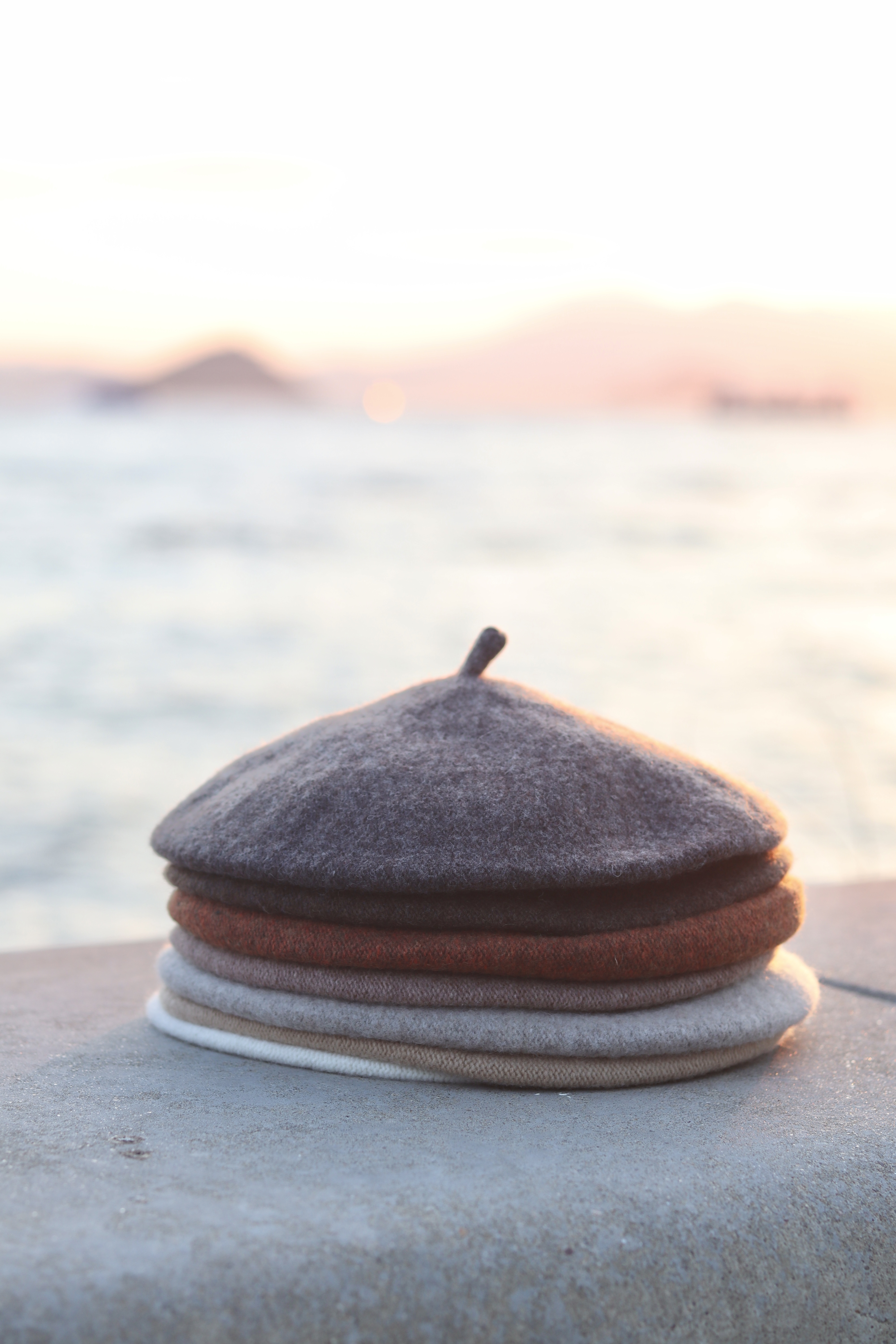 秋冬羊毛可愛混色貝雷帽 新增至7色入