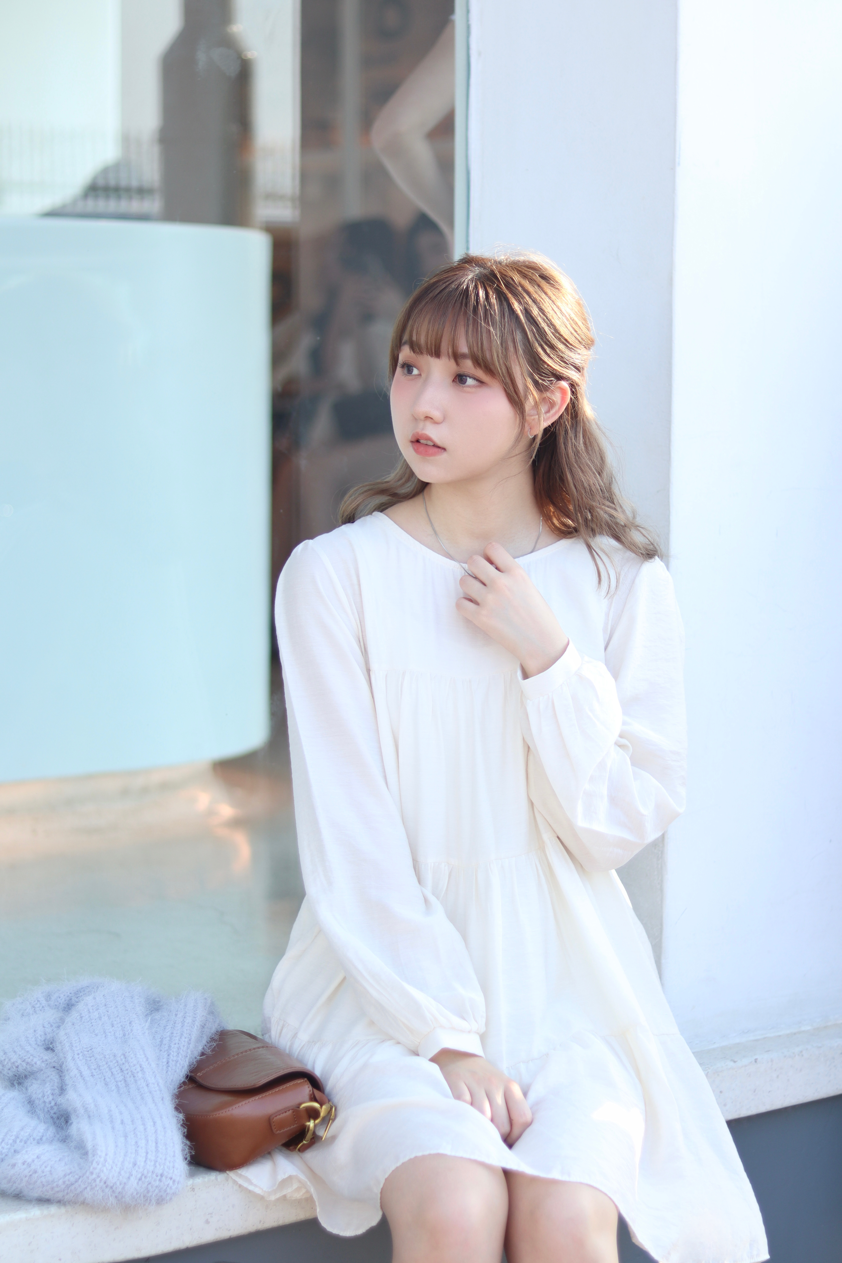 (白色少量現貨黑色可預訂) 3amstudio.hk | 店主自留款 氣質圓領飄逸蛋糕OPS 新增至兩色入