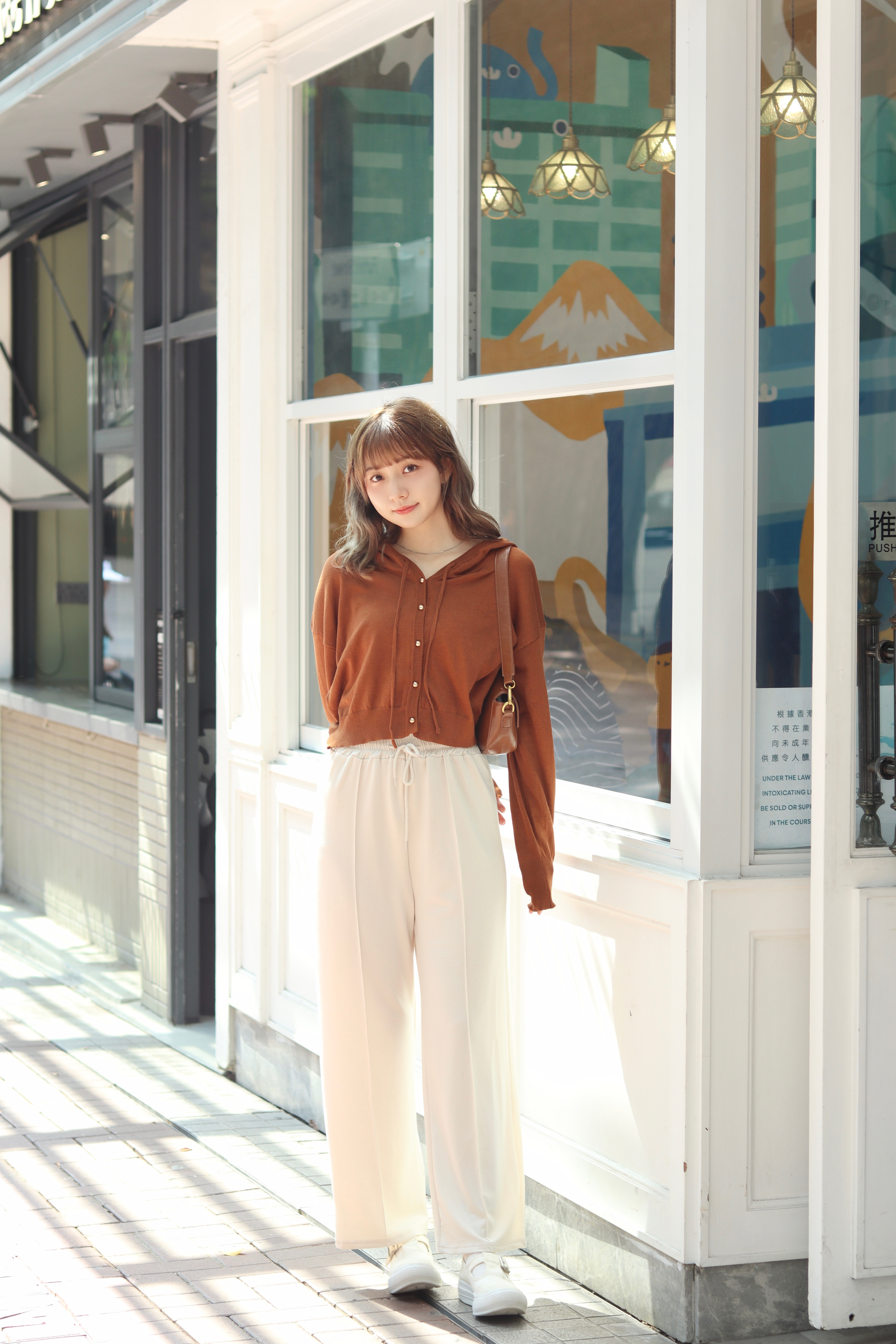 高個子可穿! 休閒純棉全橡筋腰凸線垂感長褲 新增至3色入