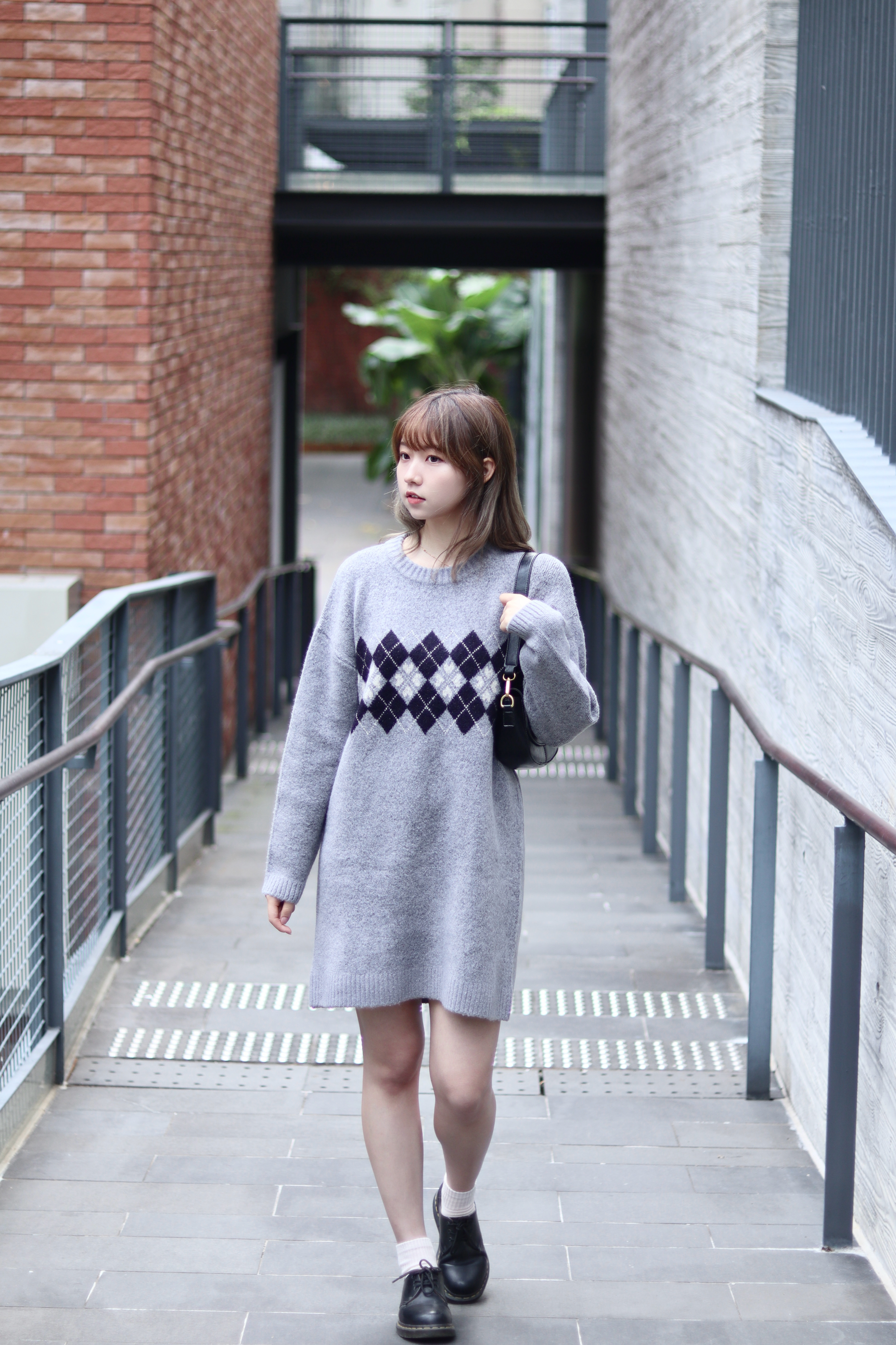 (預訂) 聖誕推薦款! 店主自留 柔軟親膚菱格圓領OPS