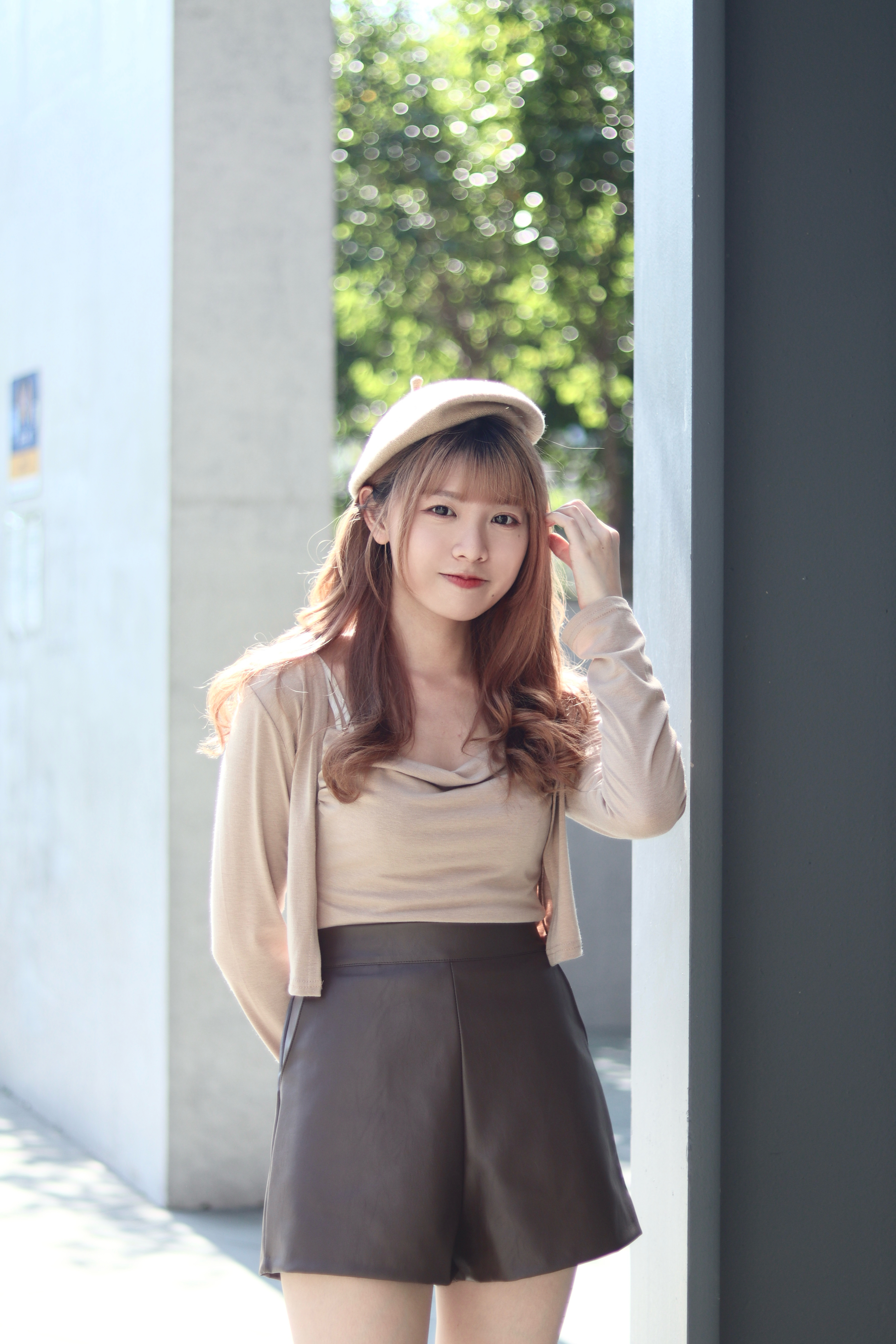 溫柔不規則隨性領口吊帶外套套裝