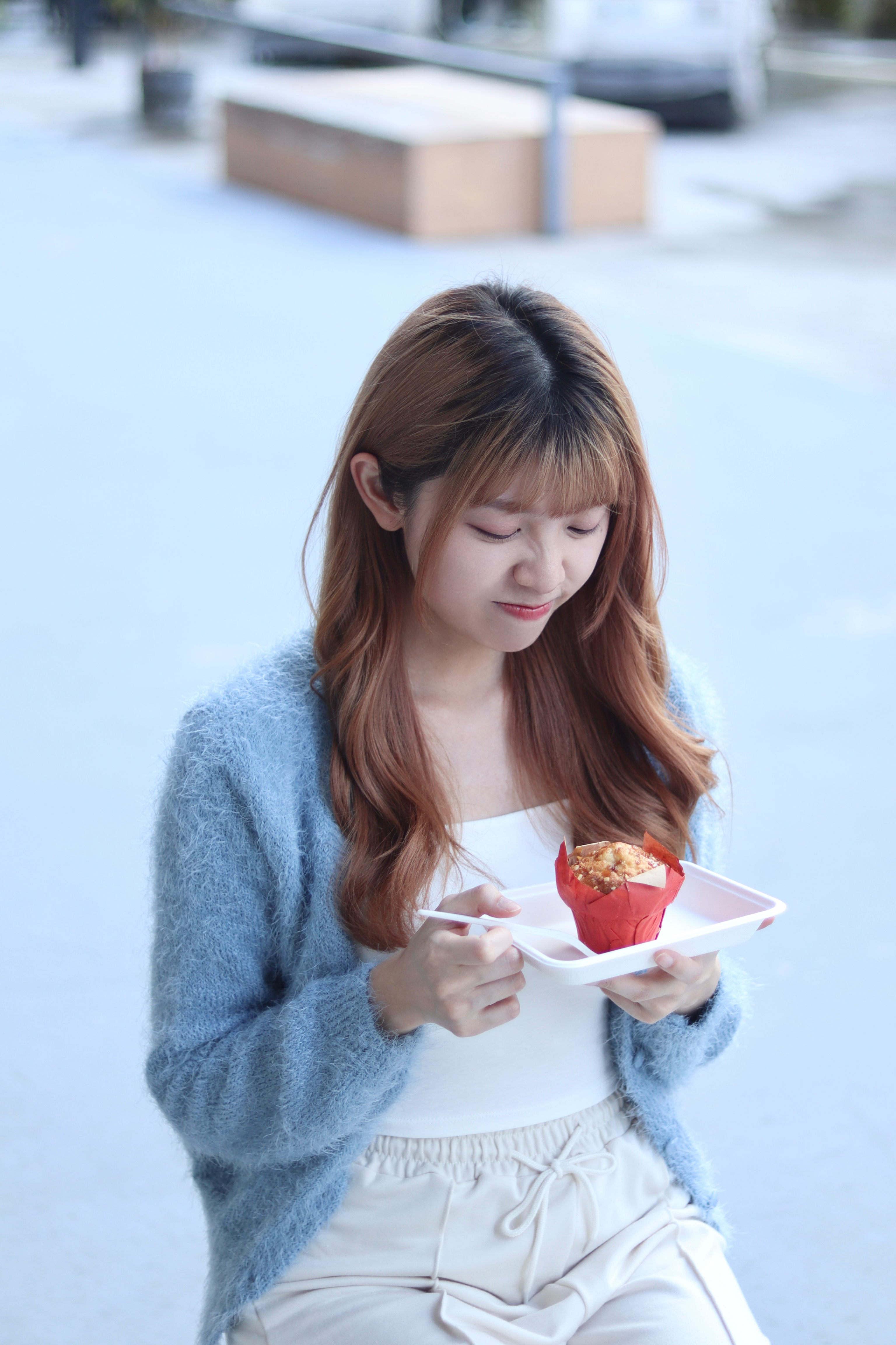 慵懶感親膚短身毛毛排扣外套 4色入