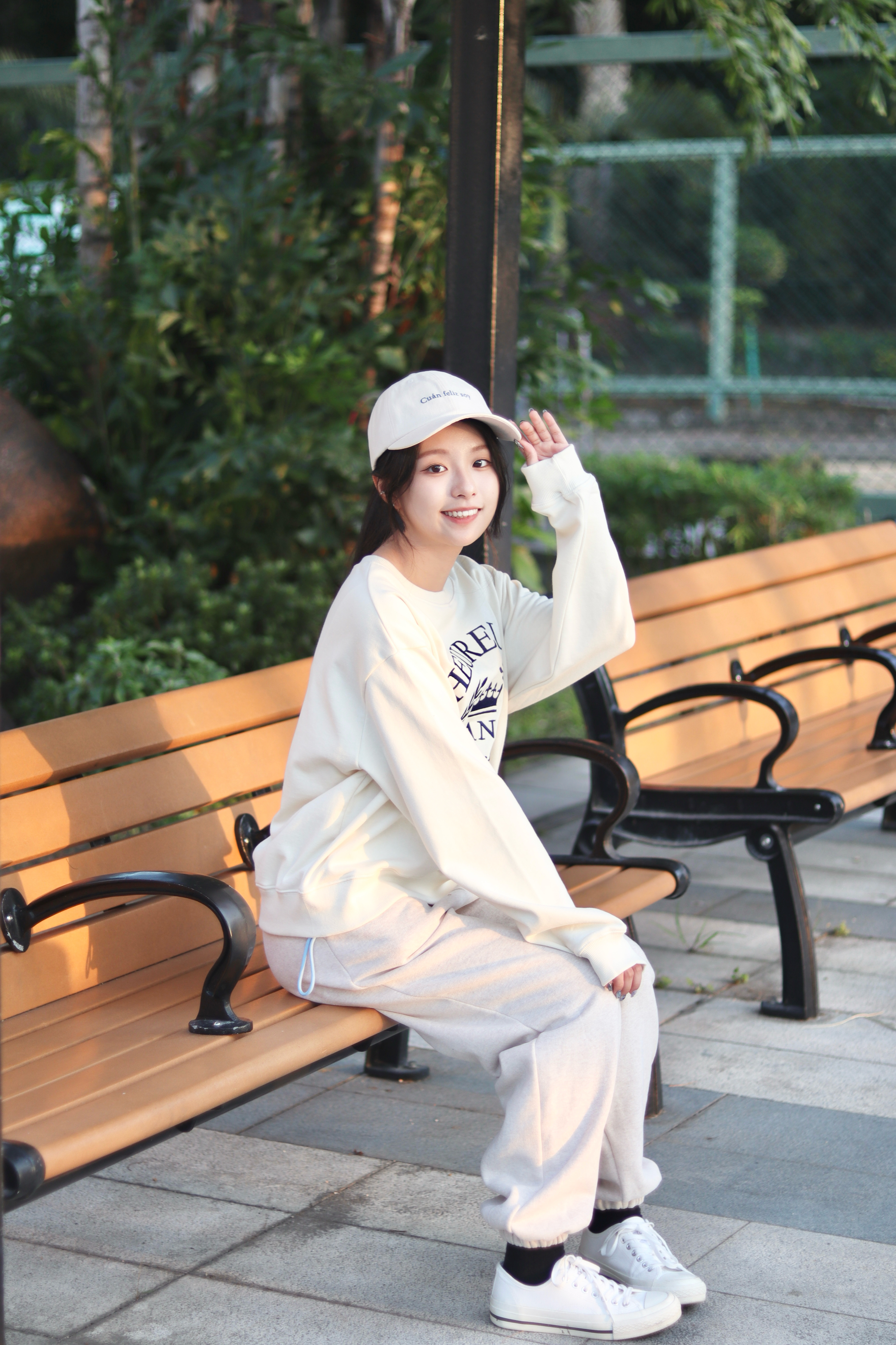 橡筋腰抓毛超舒服工作褲