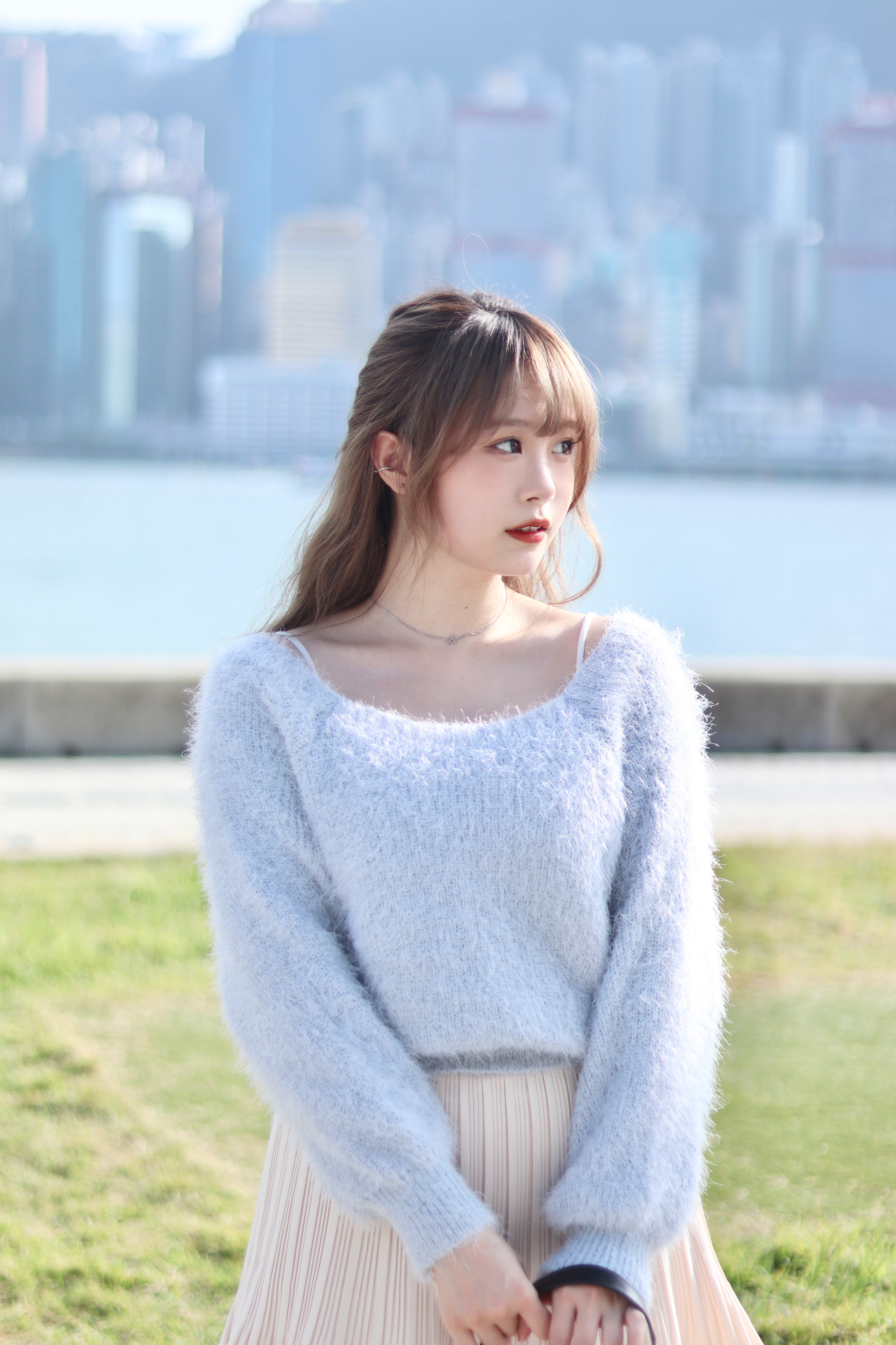 唯美露鎖骨顯瘦仙氣泡泡袖上衣 8色入