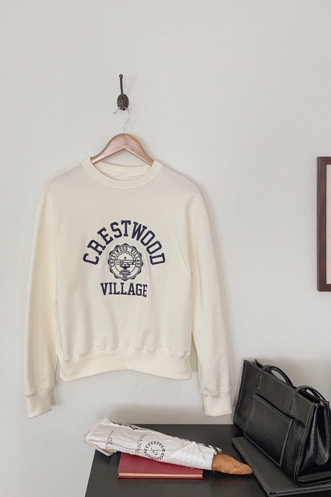 韓系學院風全棉刺繡衛衣 4色入