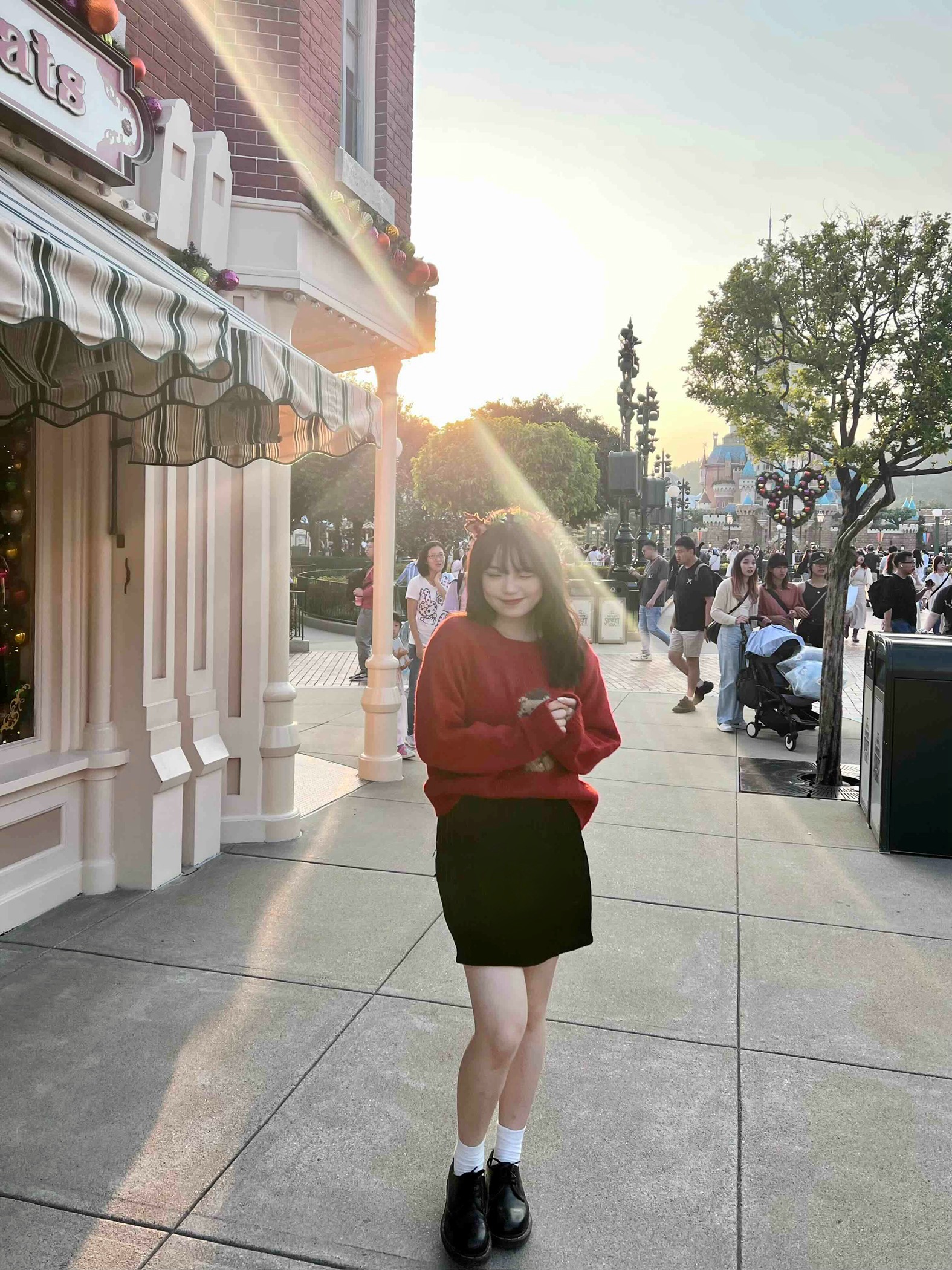 全橡筋腰法式緞面仙氣Ribbon側束繩半截裙 新增至3色入