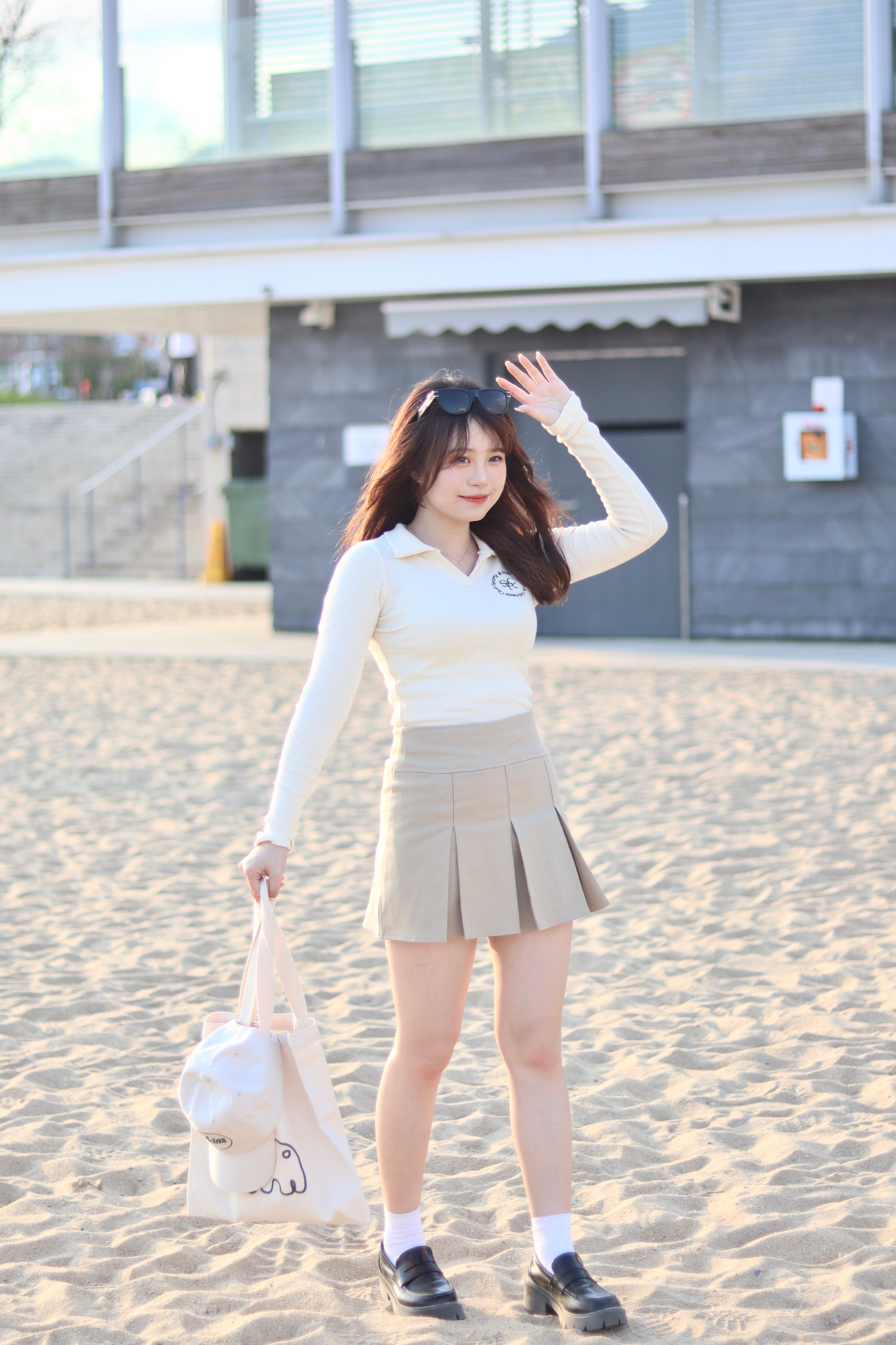 小個子適合 有分碼! 近期流行的闊身百褶半截裙 內附打底褲