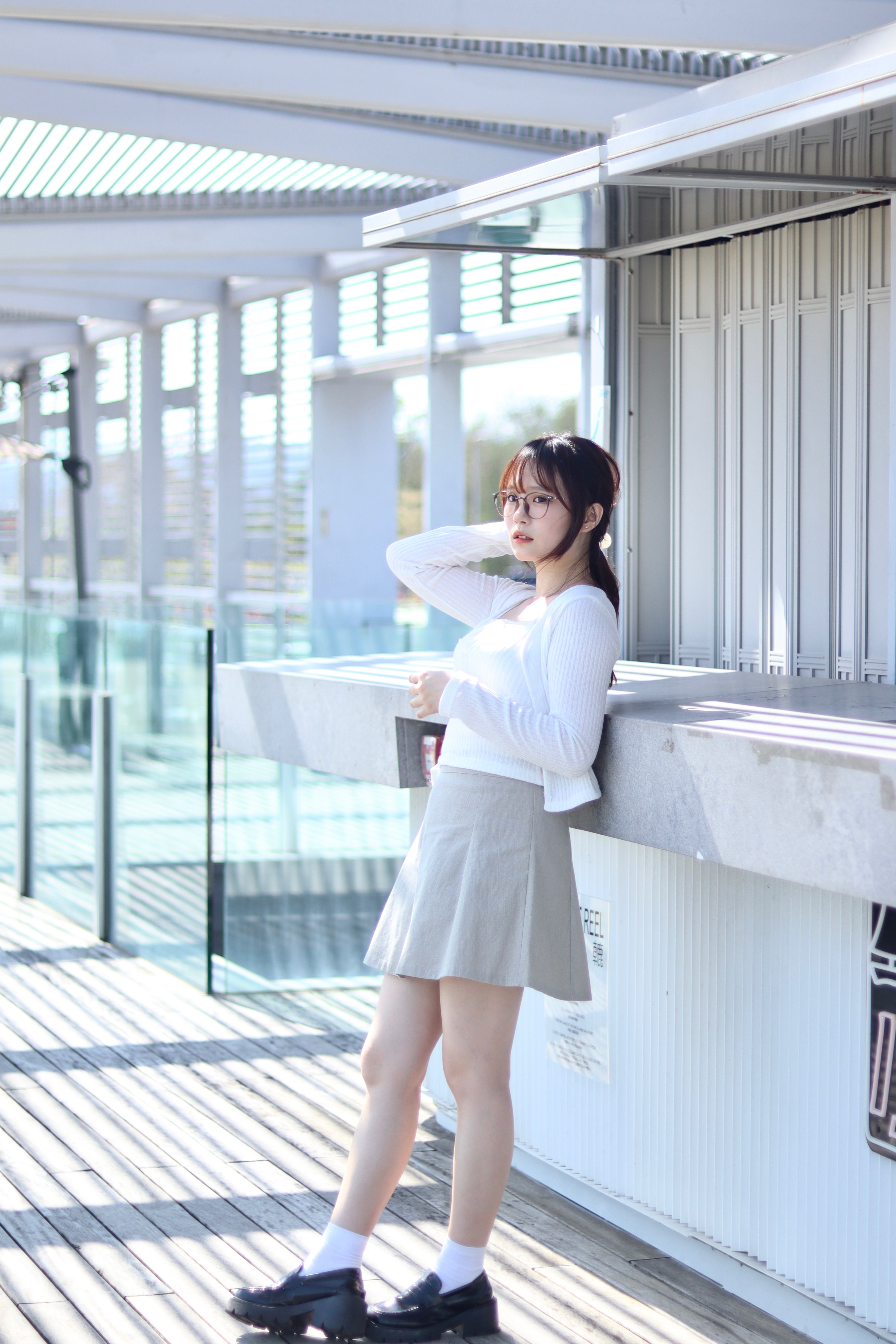 Cindy's pick! 半橡筋棉麻傘形半截裙 內有打底褲 新增至兩色入