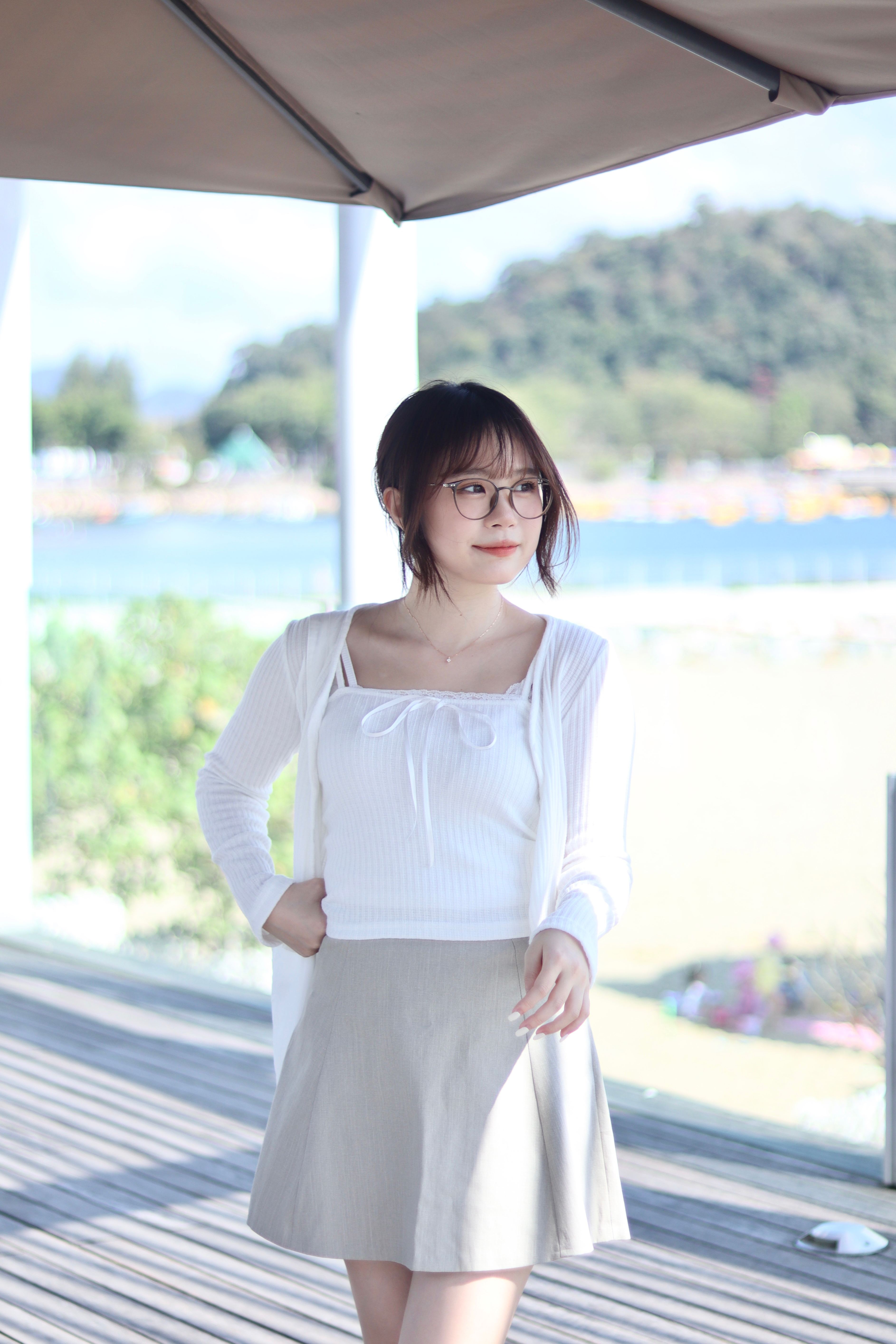 初試ribbon單品推薦款! 小背心外套上衣套裝 新增至4色入