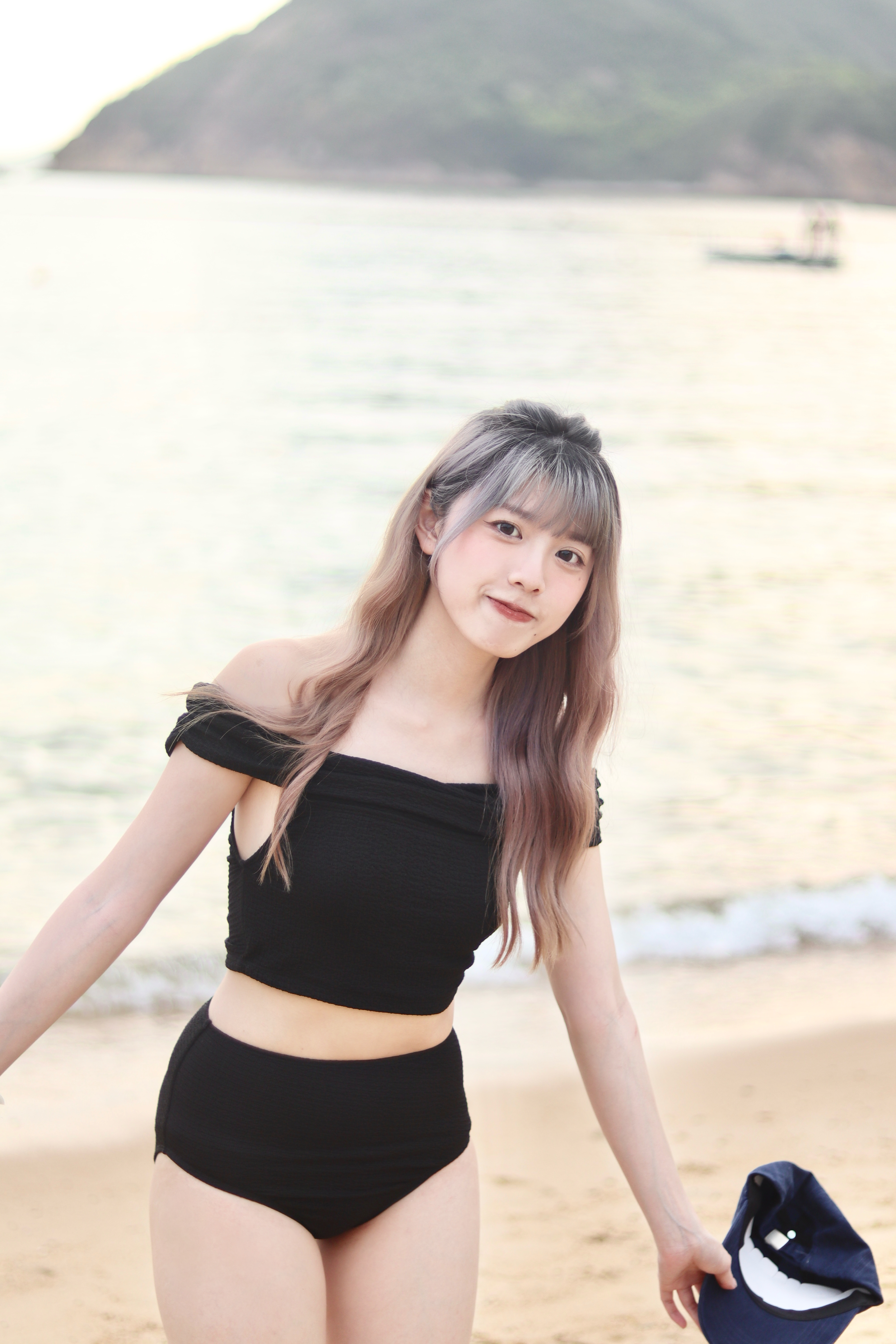 店主自留款 一字膊兩件套bikini 兩色入