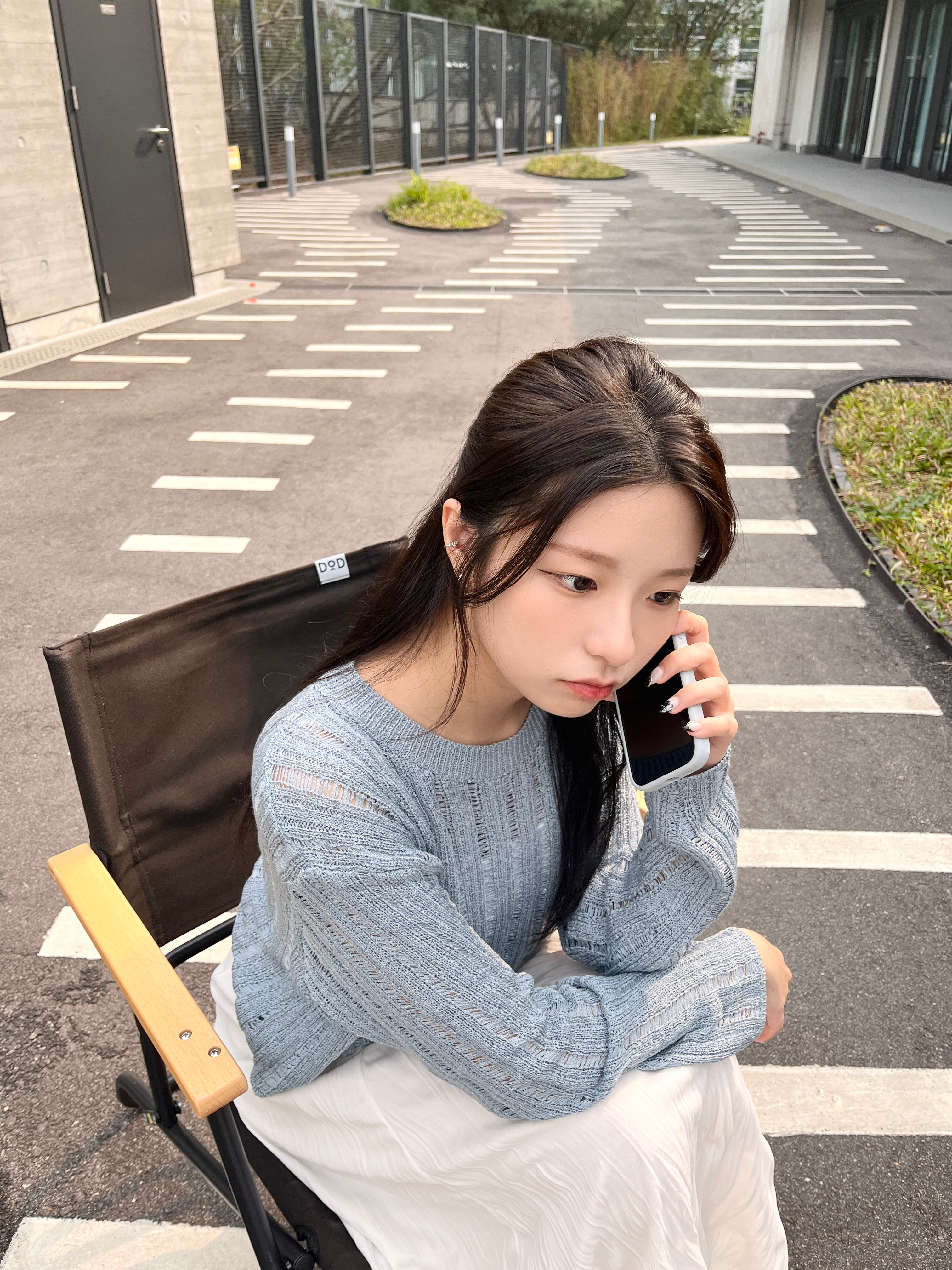 Y2K鏤空慵懶針織上衣 新增至兩色入