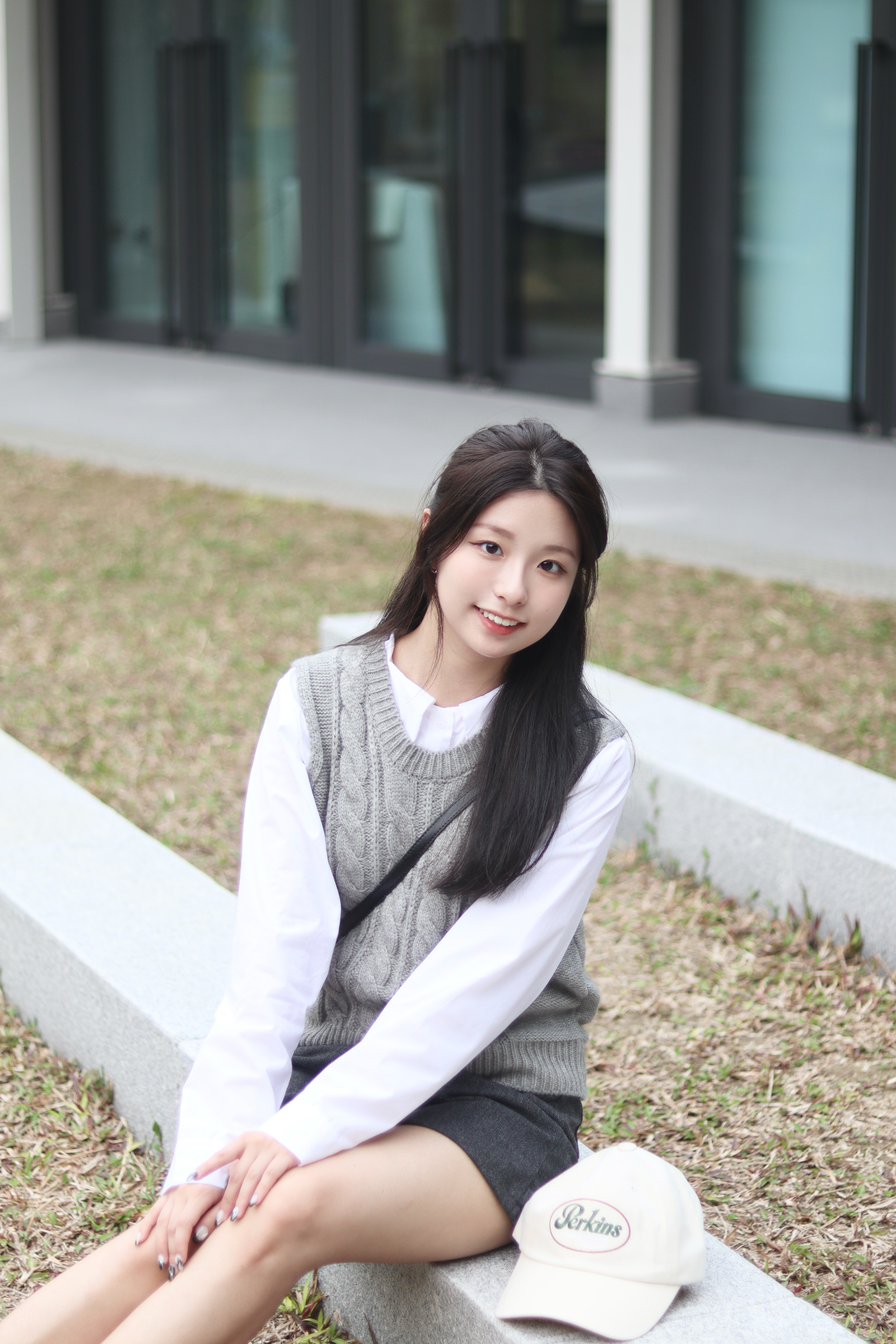 超柔軟圓領麻花針織背心