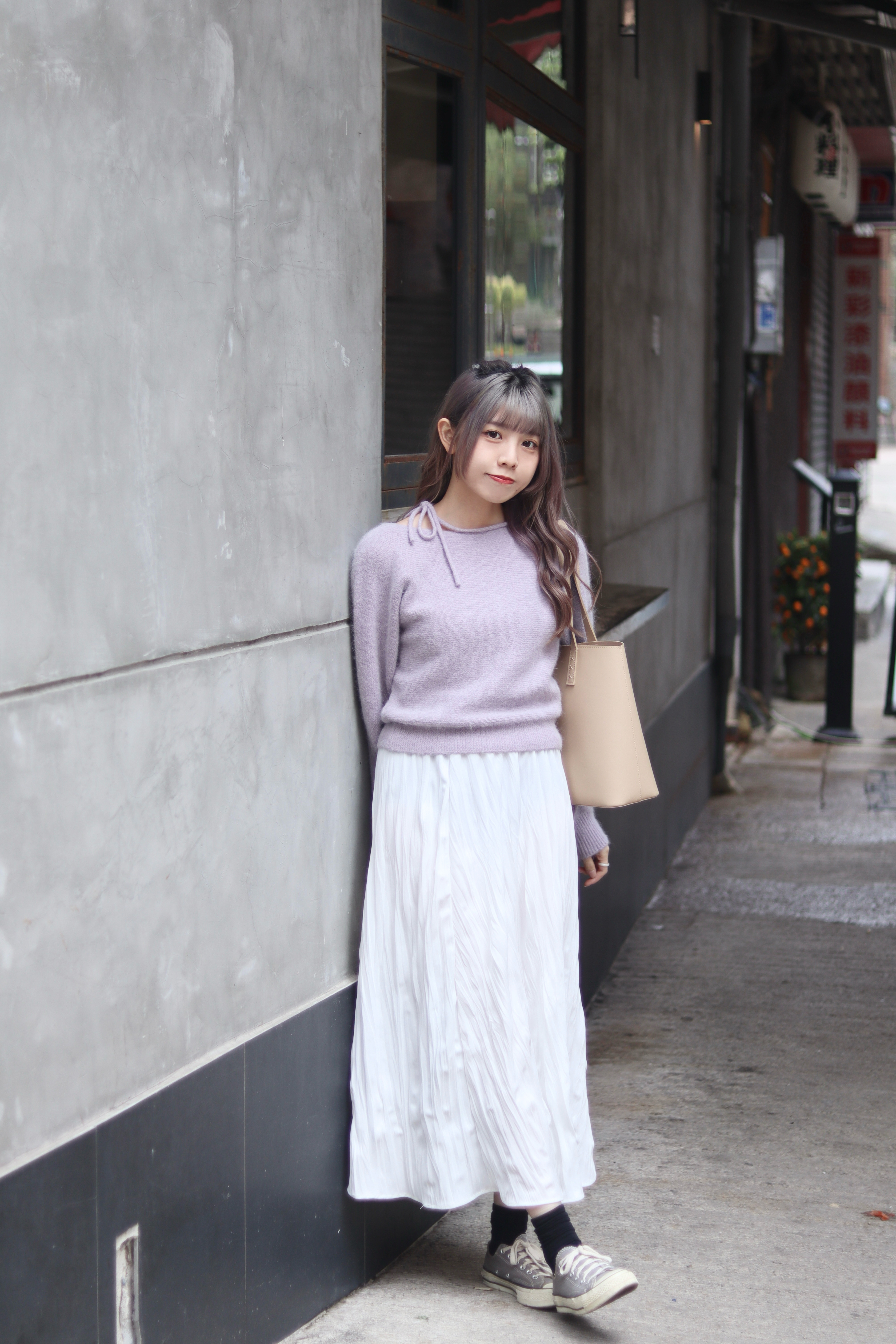 懶人必備橡筋腰皺皺傘裙 兩色入