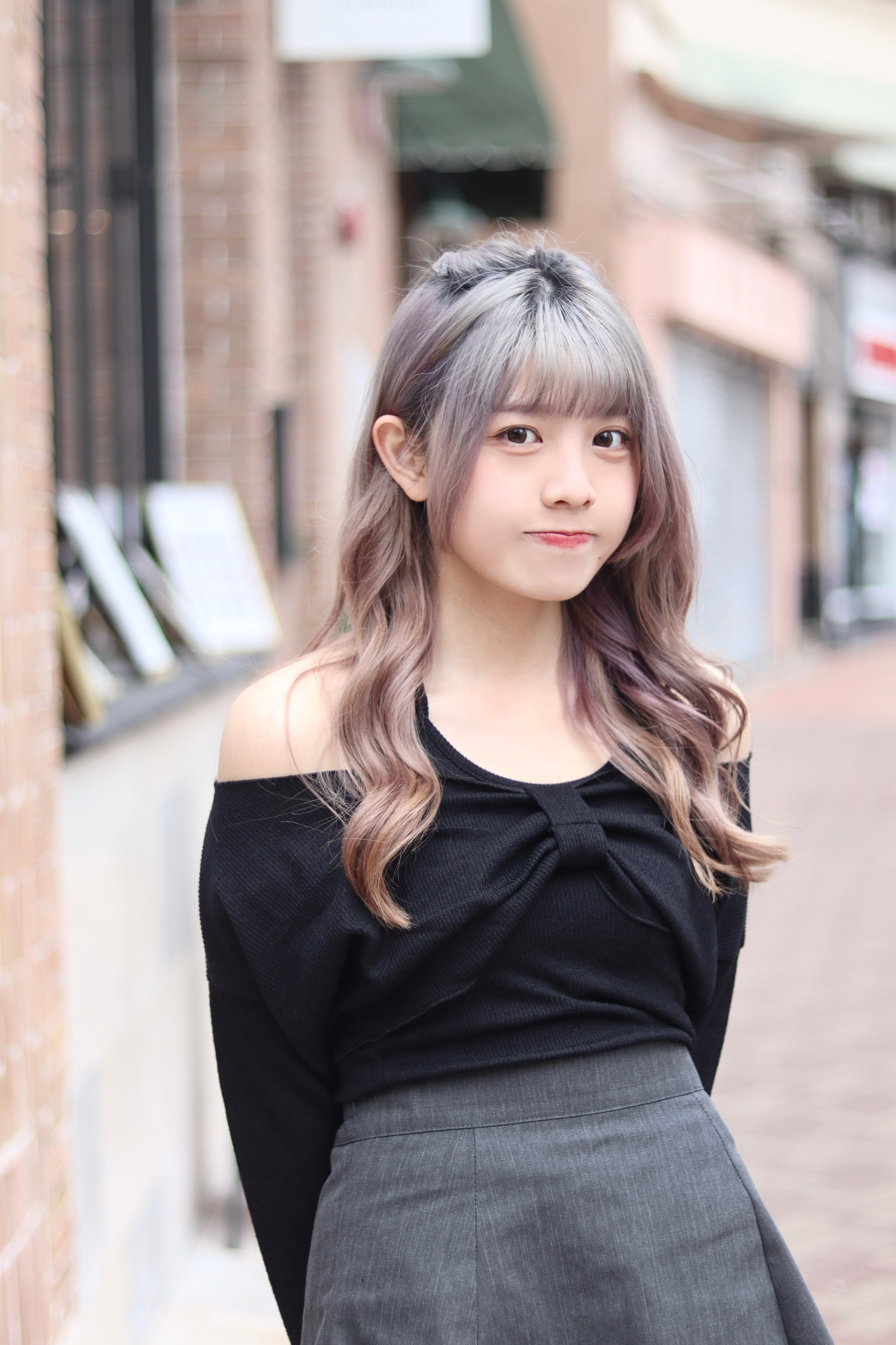 一字肩蝴蝶结外褡 掛頸小背心套裝 新增至兩色入